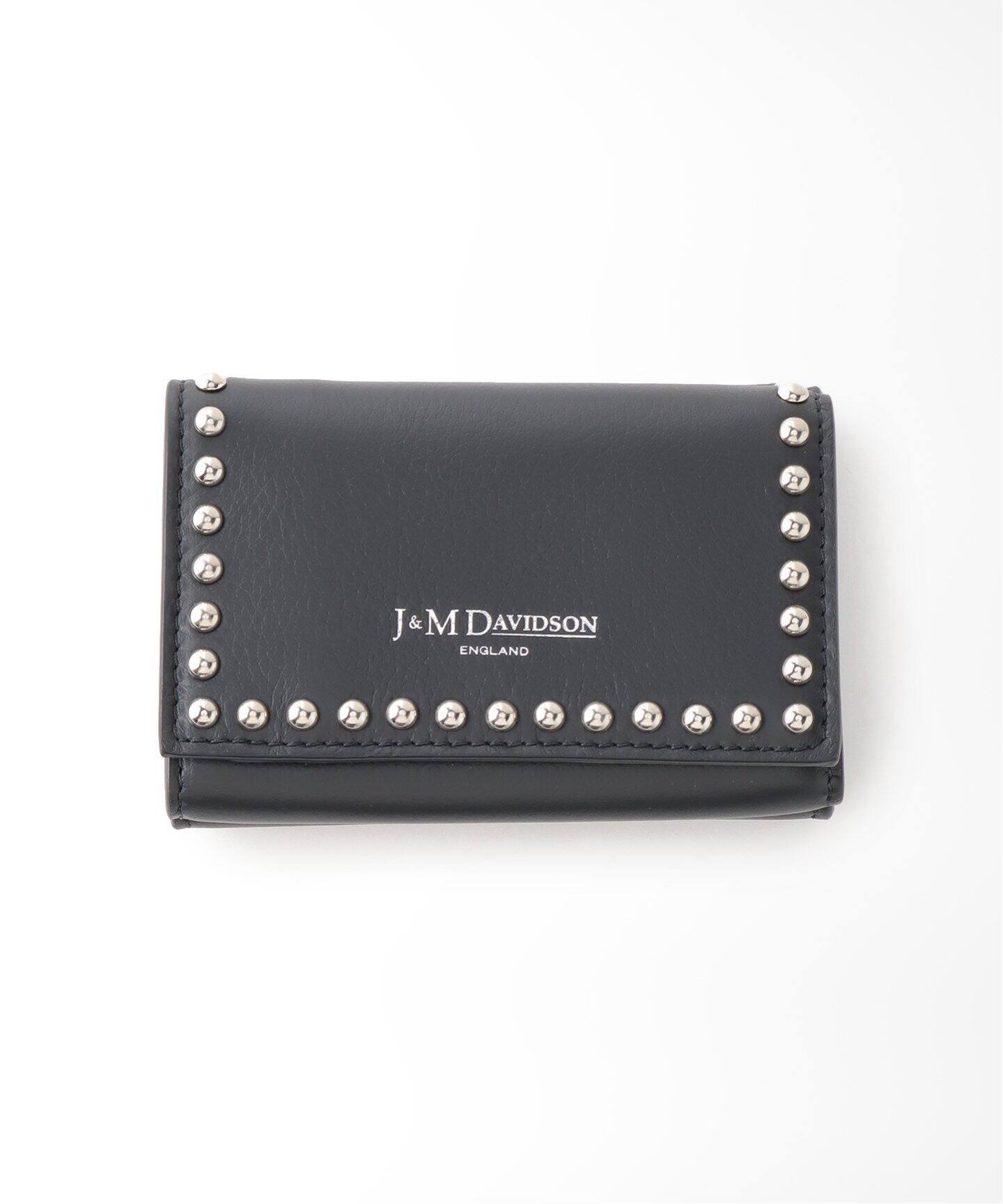 J＆M DAVIDSON】 FOLD WALLET WITH STUDS（財布・コインケース 