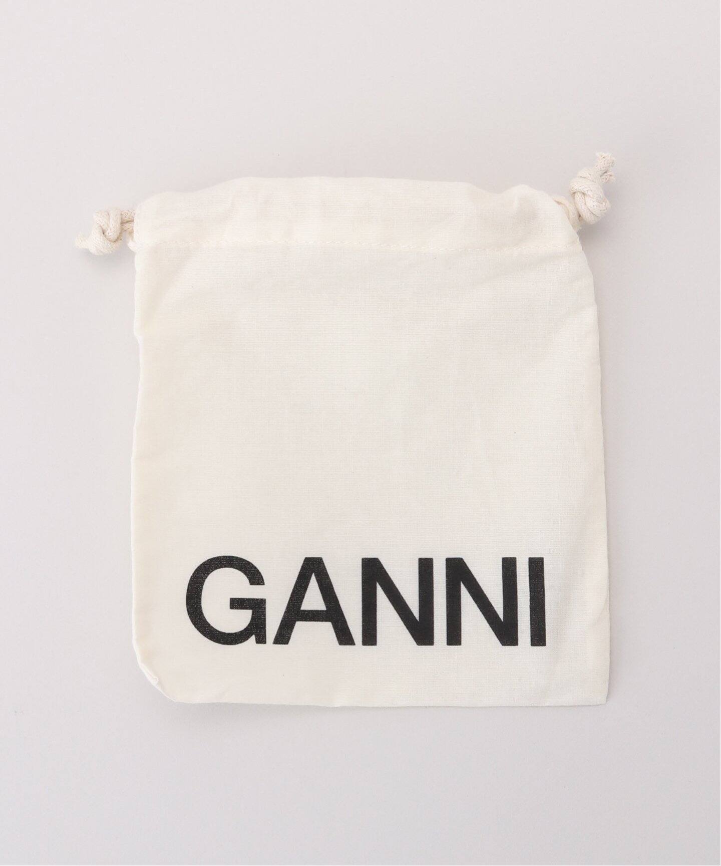 GANNI / ガニー】 Banner Zip Around Card Holder Glit：カードケース 