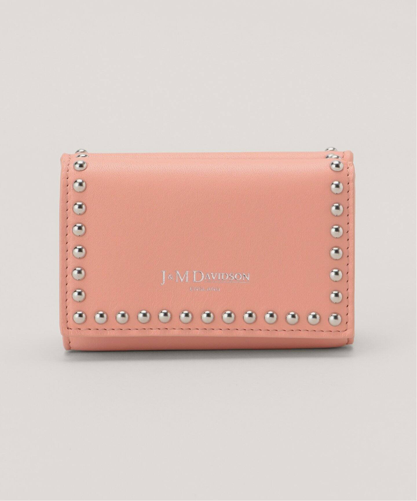 J&M DAVIDSON/J&M デヴィッドソン】 FOLD WALLET WITH STUDS（財布 