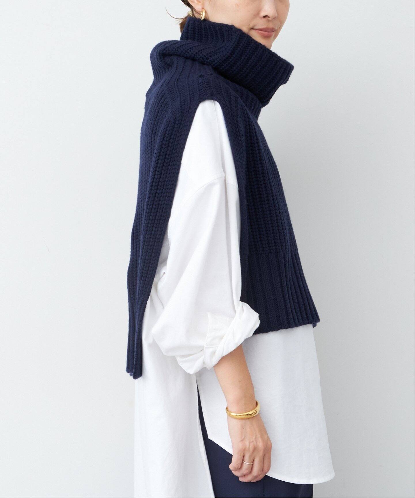 YVES SALOMON / イヴ サロモン】 FRONT KNITWEAR（ニット／セーター 