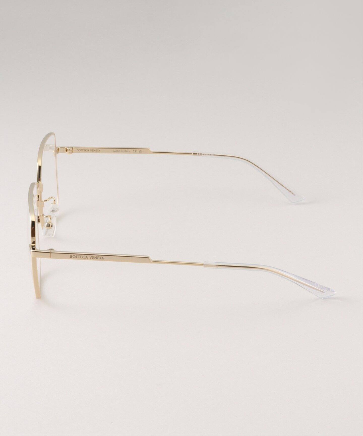 BOTTEGA VENETA/ボッテガ・ヴェネタ】 スクエアメタルフレーム（メガネ  