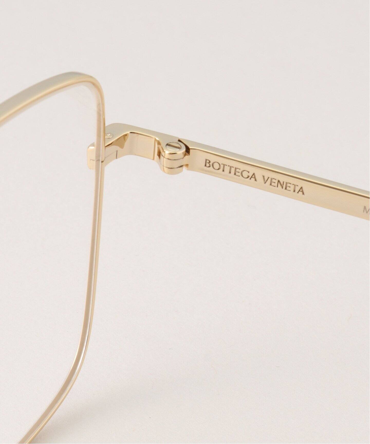 BOTTEGA VENETA/ボッテガ・ヴェネタ】 スクエアメタルフレーム（メガネ 