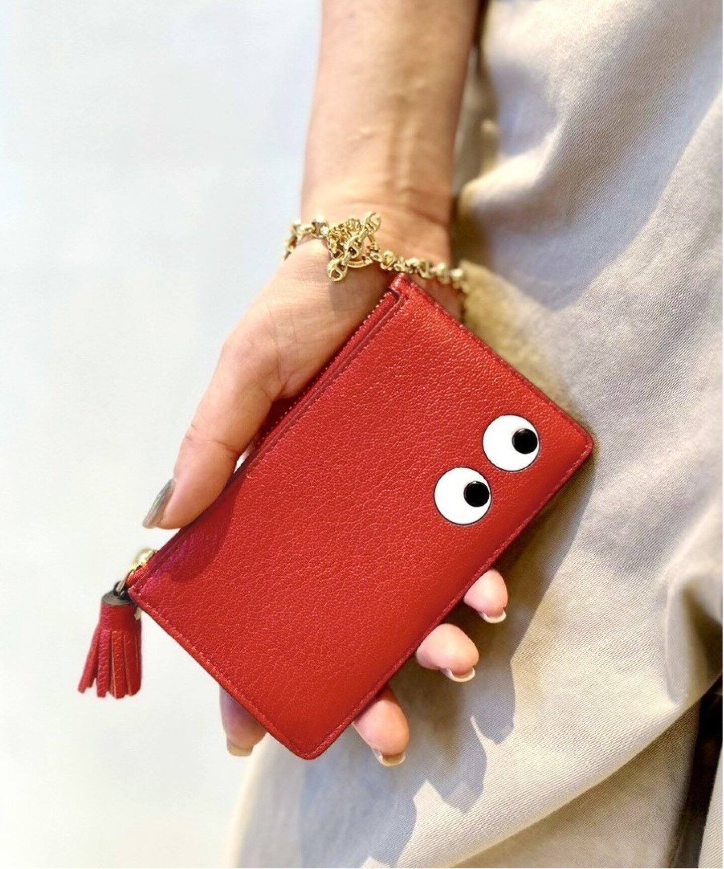 ANYA HINDMARCH/アニヤ ハインドマーチ】EYES ZIP CARD CASE（カード  