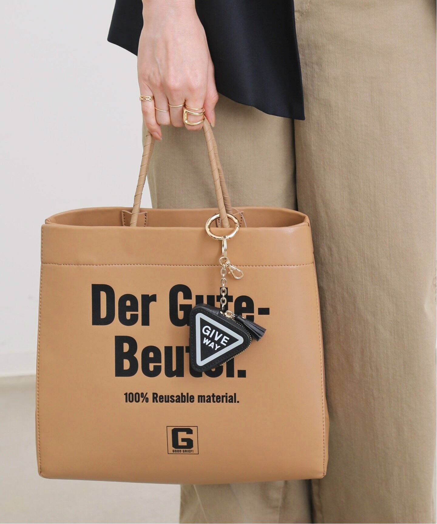 GOOD GRIEF!/グッドグリーフ】Reusable Bag（トートバッグ）｜L  