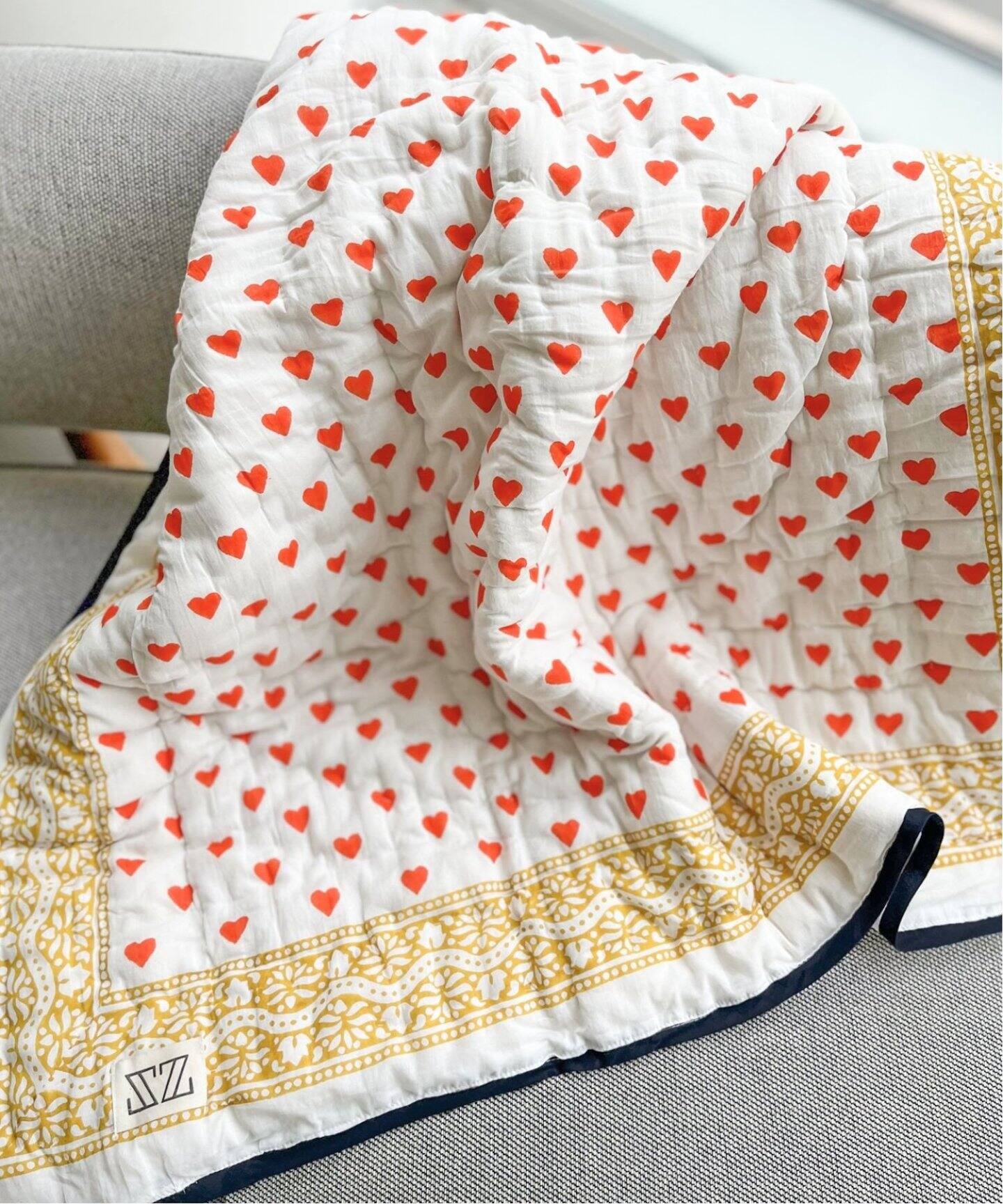 SZ Blockprints/エスゼットブロックプリント】BABY BLANKET  