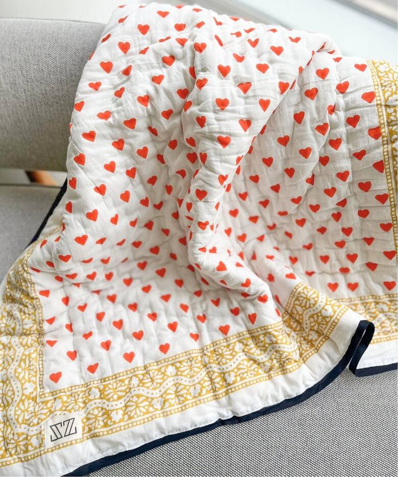 【SZ Blockprints/エスゼットブロックプリント】BABY BLANKET（ブランケット）｜L'Appartement（アパルトモン