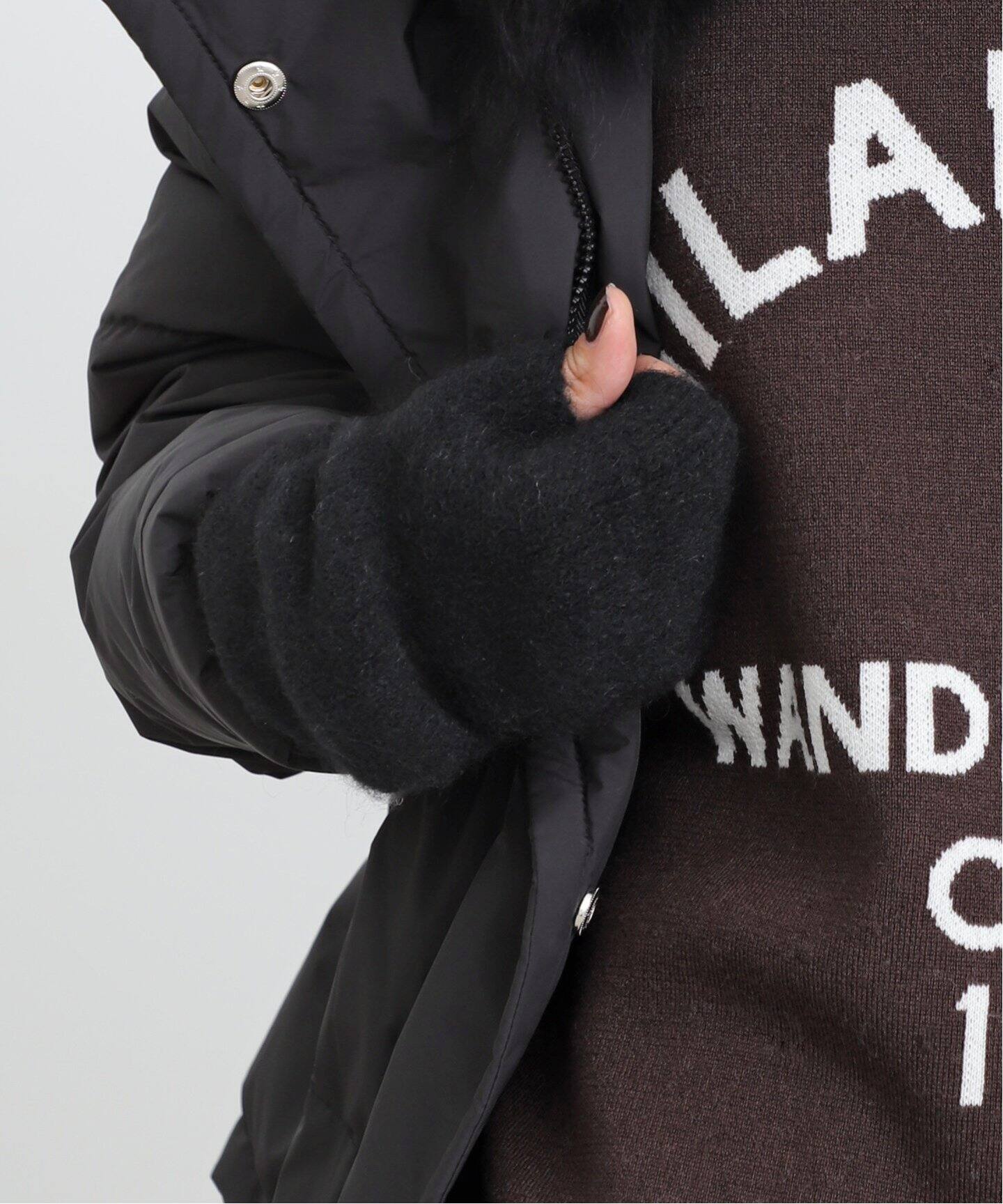 ISABEL BENENATO/イザベル ベネナート】 FINGERLESS GLOVES（手袋）｜L 