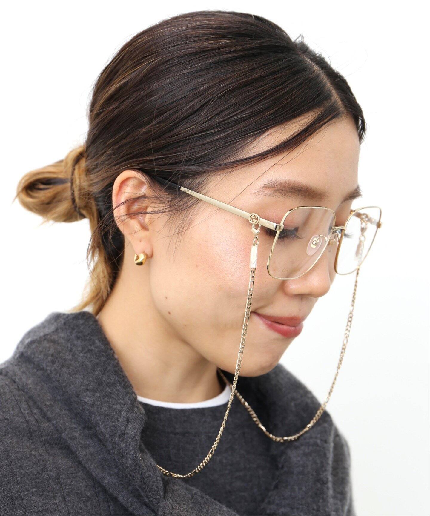 GUCCI/グッチ】 Chain Glasses（メガネ）｜L 