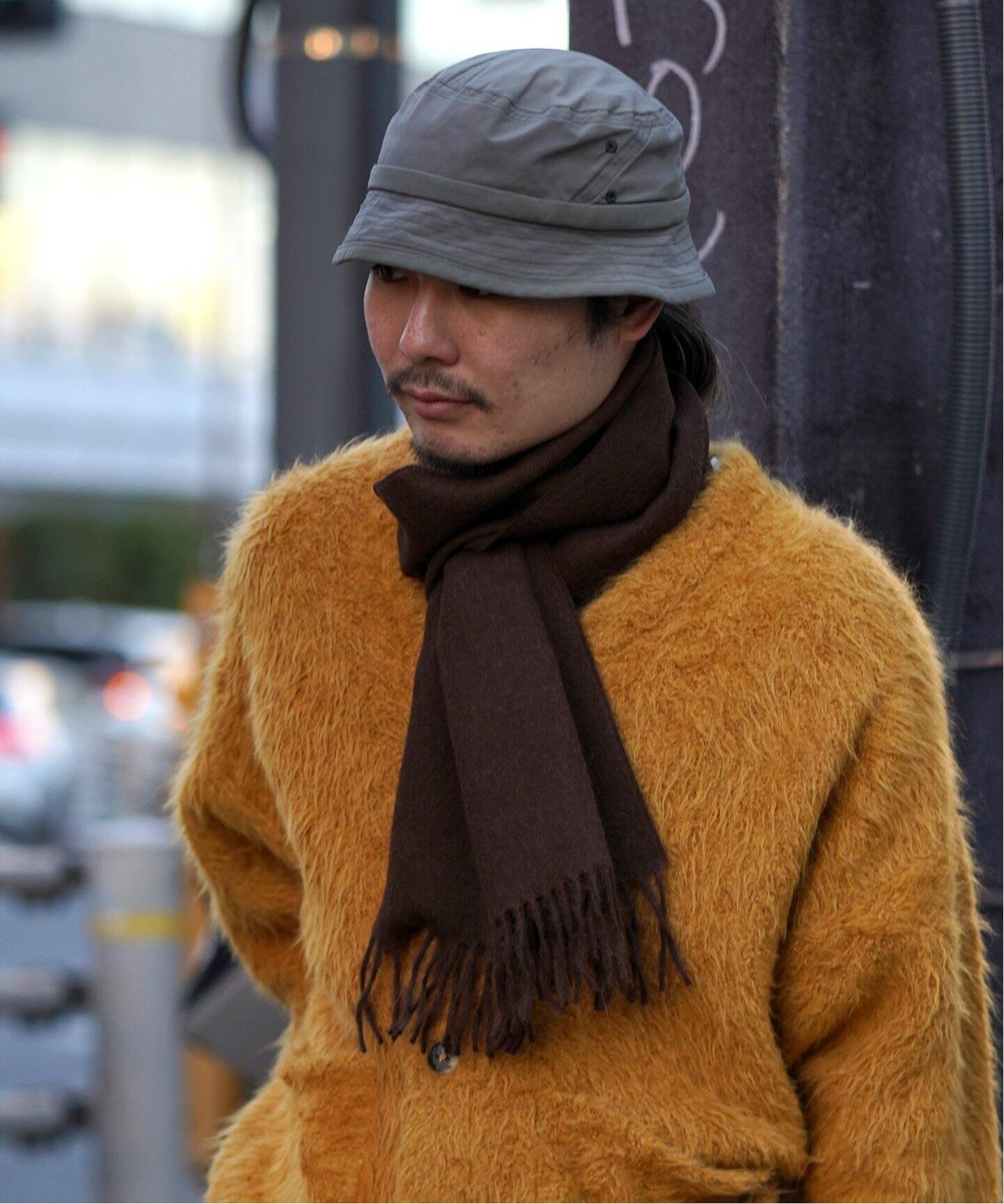 THE INOUE BROTHERS / ザ イノウエブラザーズ】BRUSHED SCARF 