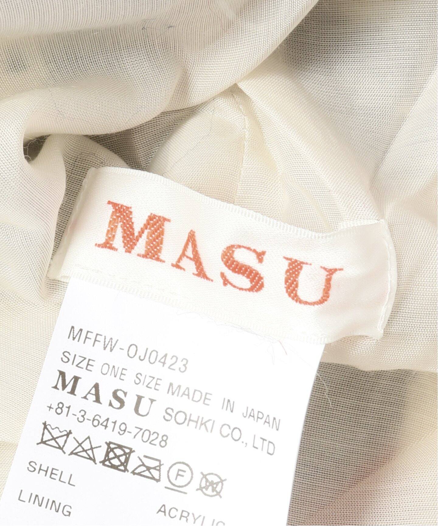 MASU / エムエーエスユー】 MARBLE FLAG HOOD（ニットキャップ 