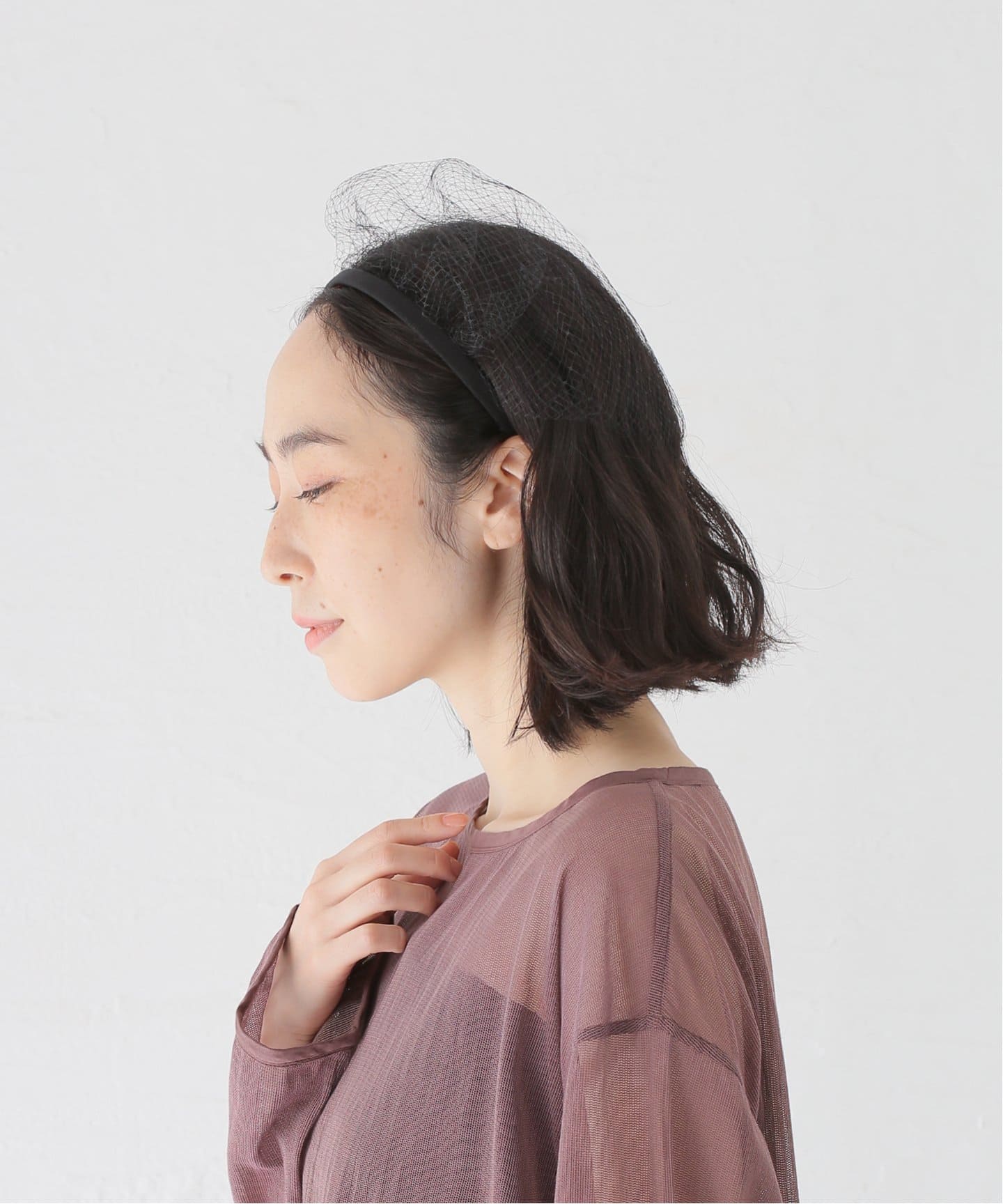 SUGRI/スグリ ホソメネットカチューシャ（ヘアアクセサリー