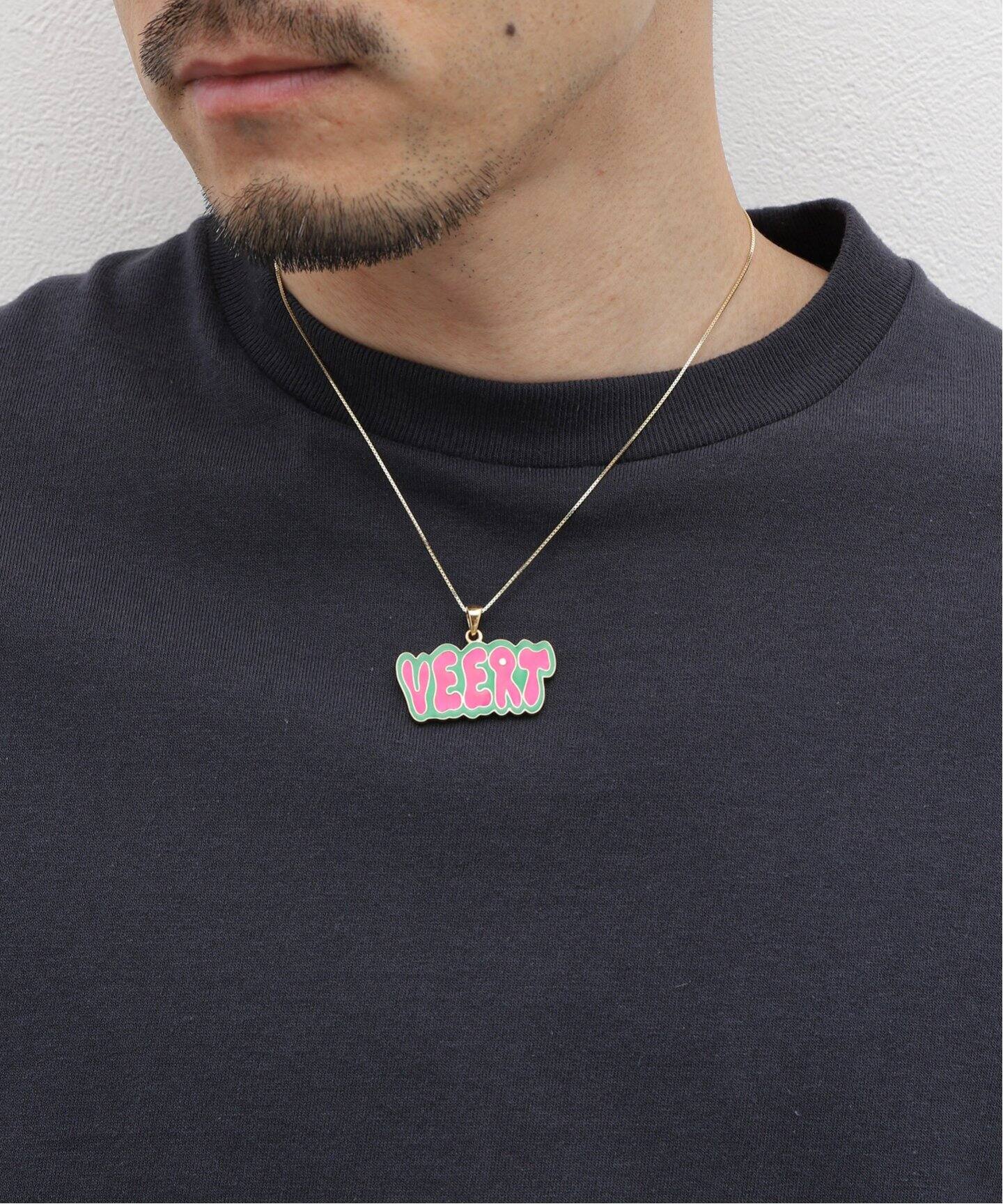 VEERT The Green Shape ネックレス VEERT - The Green Shape Necklace in White Gold