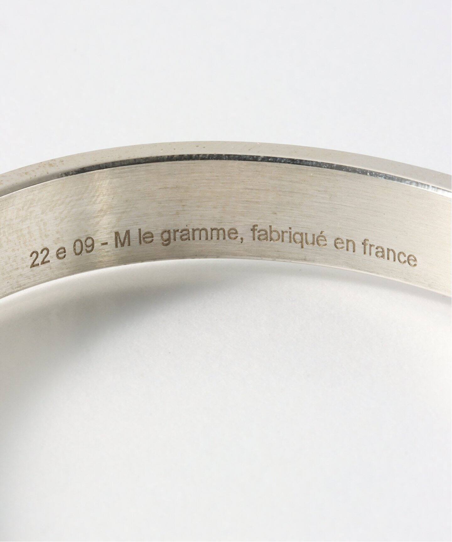 LE GRAMME 23g pyramid guilloche bracelet（ブレスレット・バングル 