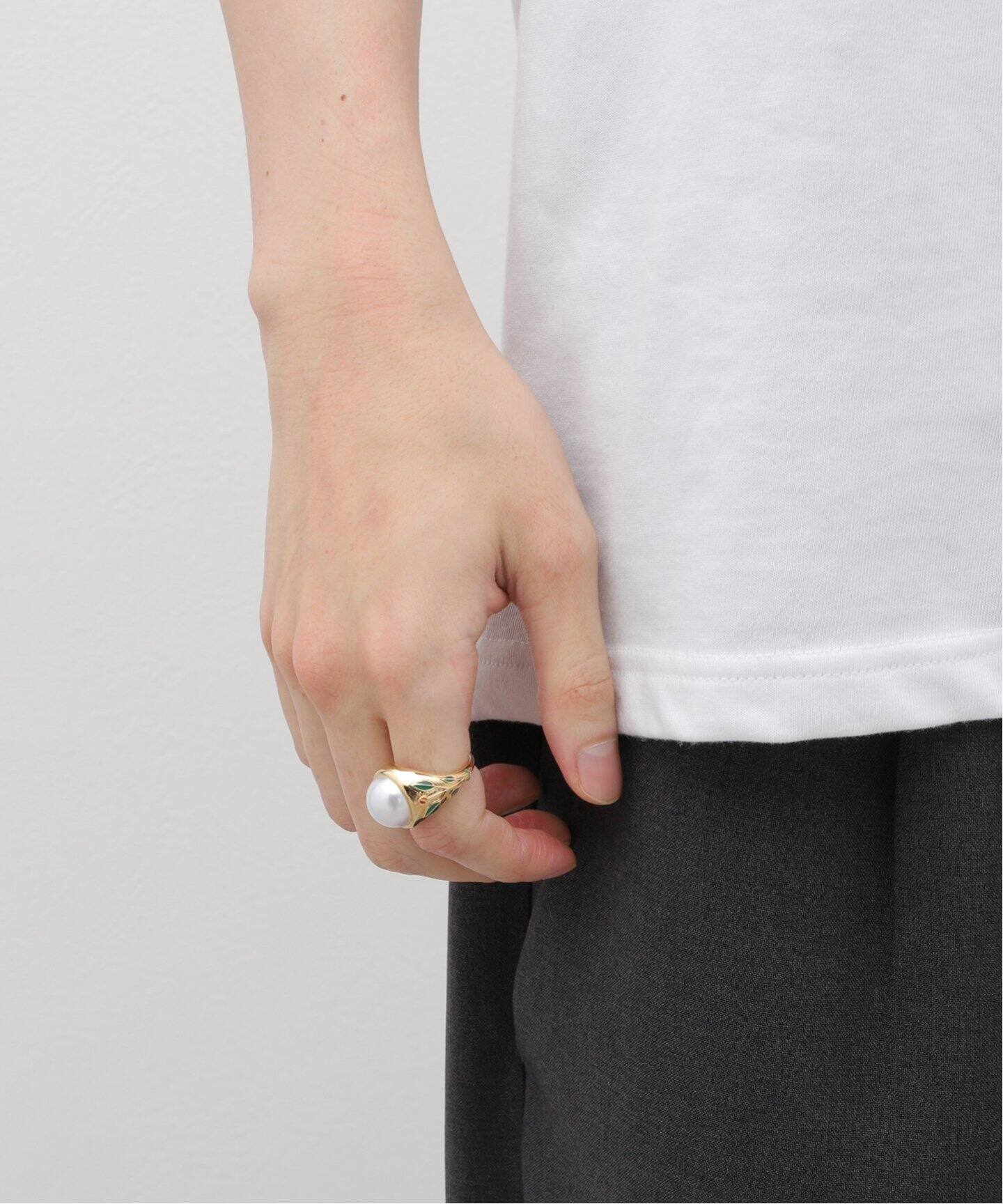 CASABLANCA PEARL SIGNET RING（リング）｜BOICE FROM BAYCREW