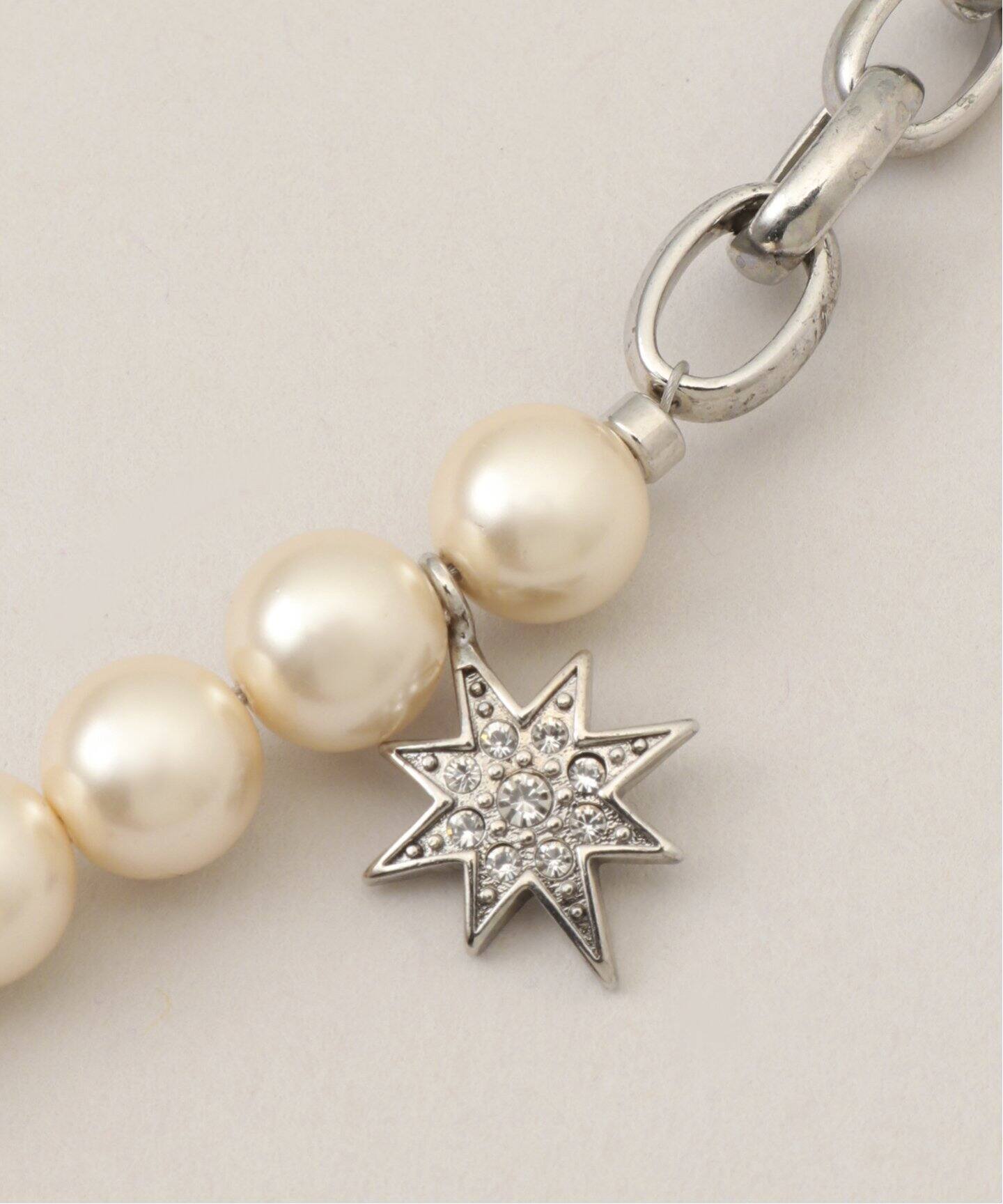 ADER.bijoux/アデル ビジュー】STAR pearl chain necklace（ネックレス  