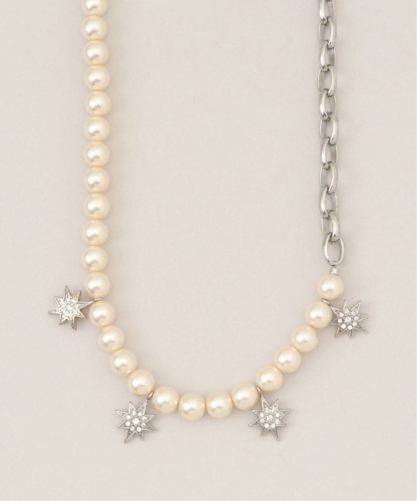 ADER.bijoux/アデル ビジュー】STAR pearl chain necklace（ネックレス  