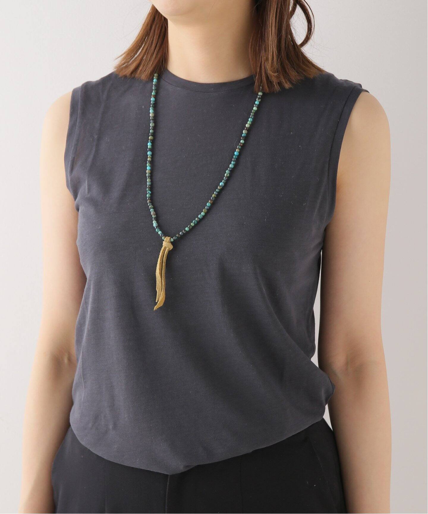 mikia/ミキア】 4mm stone heishi bandana necklace（ネックレス 