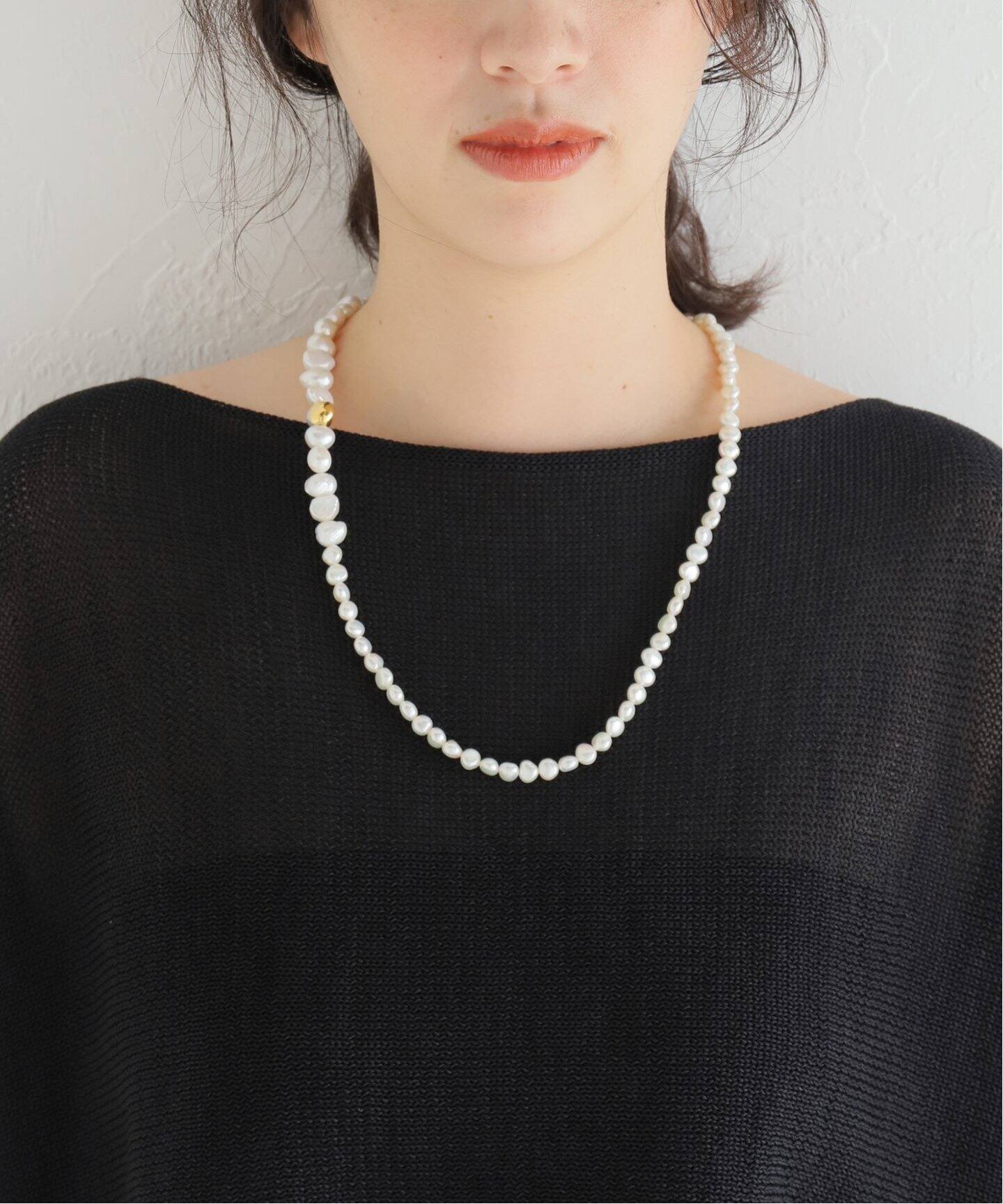 PREEK/プリーク】BAROQUE PEARL LARIAT ネックレス（ネックレス 