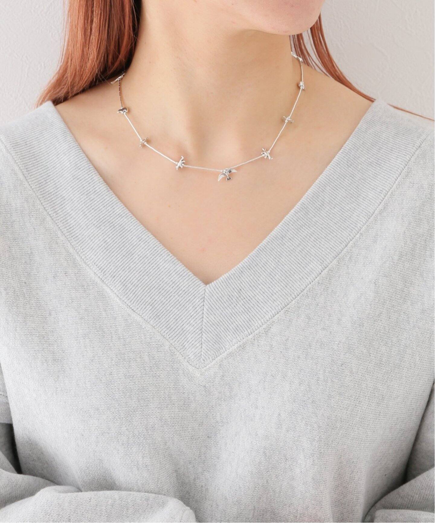 ≪追加≫INDIAN JEWELRYフィティッシュスモールネックレス 16インチ 