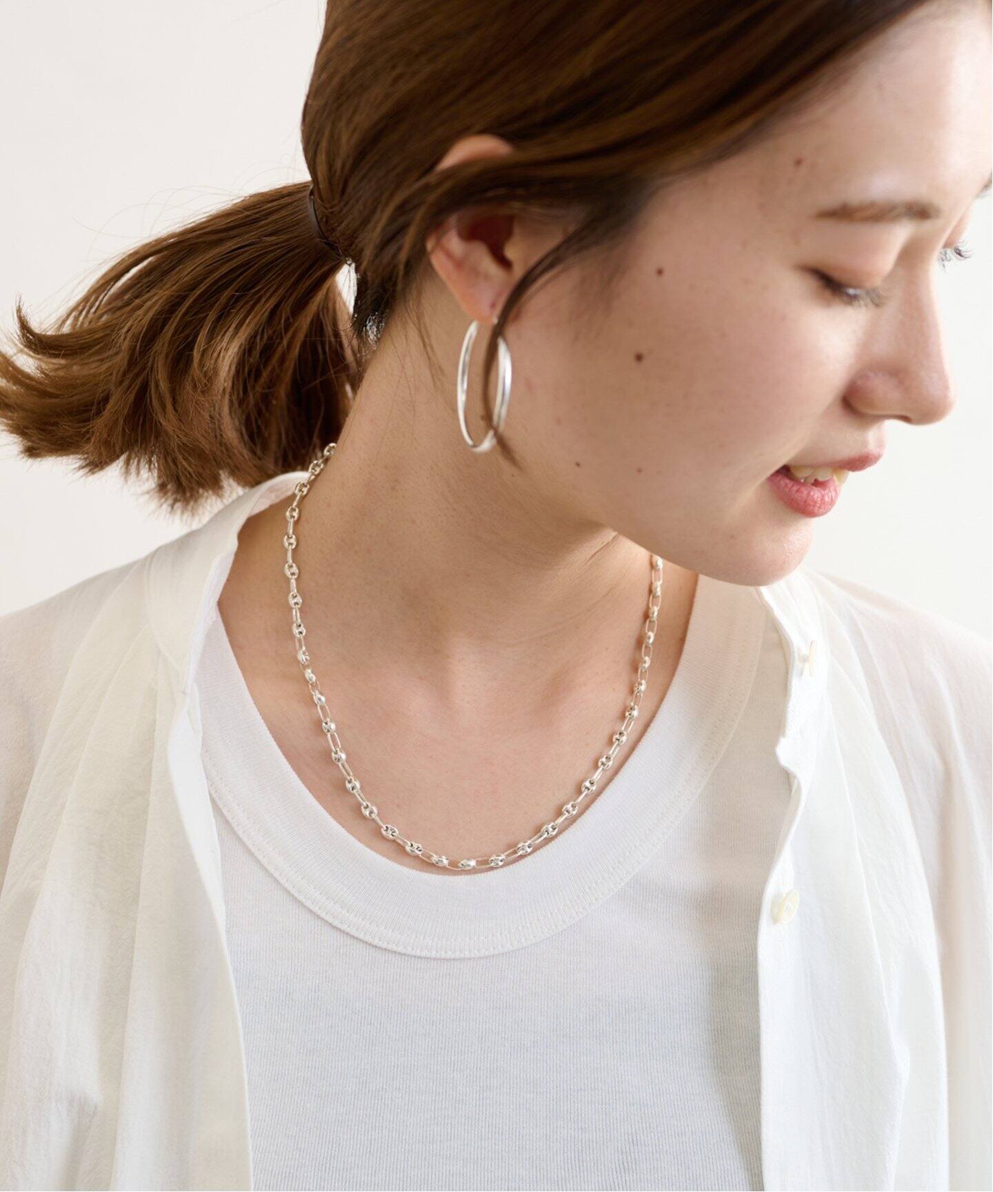 SYMPATHY OF SOUL/シンパシー オブ ソウル】Gu chain T bar ネックレス  