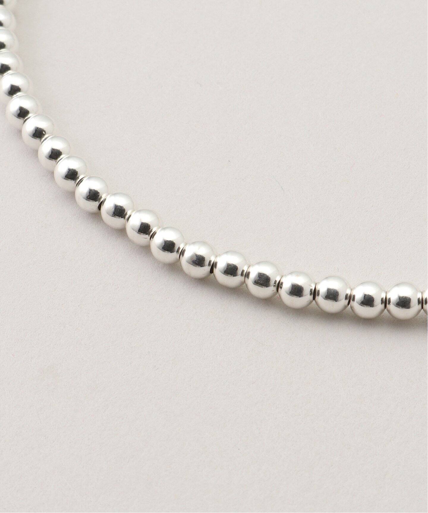 INDIAN JEWELRY 4mm シャイニービーズネックレス20インチ（ネックレス 