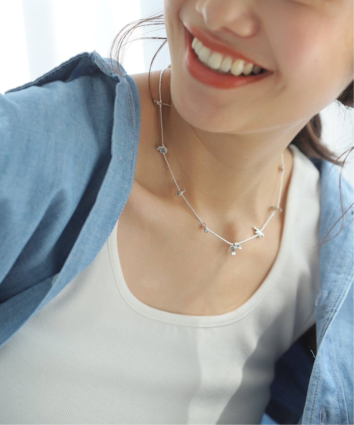 ≪追加≫INDIAN JEWELRY フィティシュネックレススモール 16インチ2 