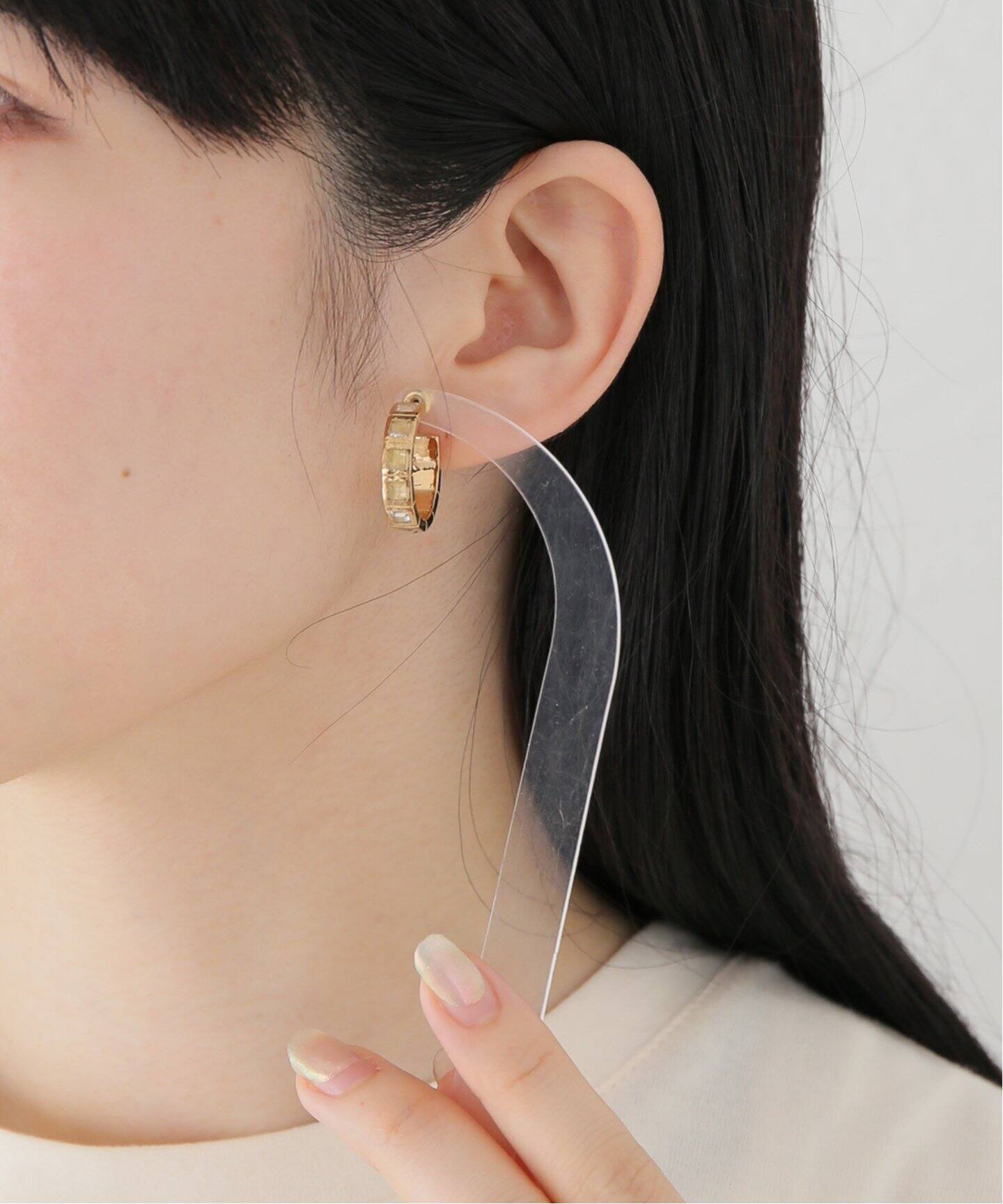 R.ALAGAN/ララガン】SMALL TILE EARRING：ピアス（ピアス（両耳用  