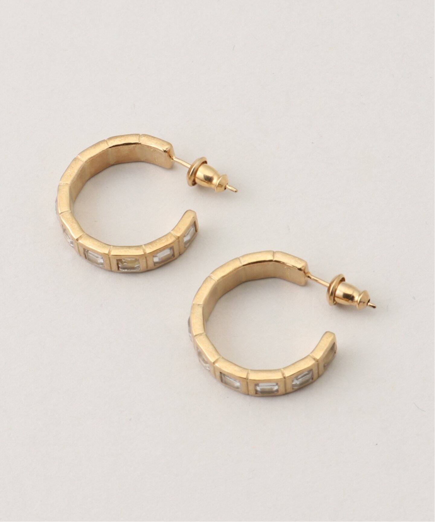 R.ALAGAN/ララガン】SMALL TILE EARRING：ピアス（ピアス（両耳用 