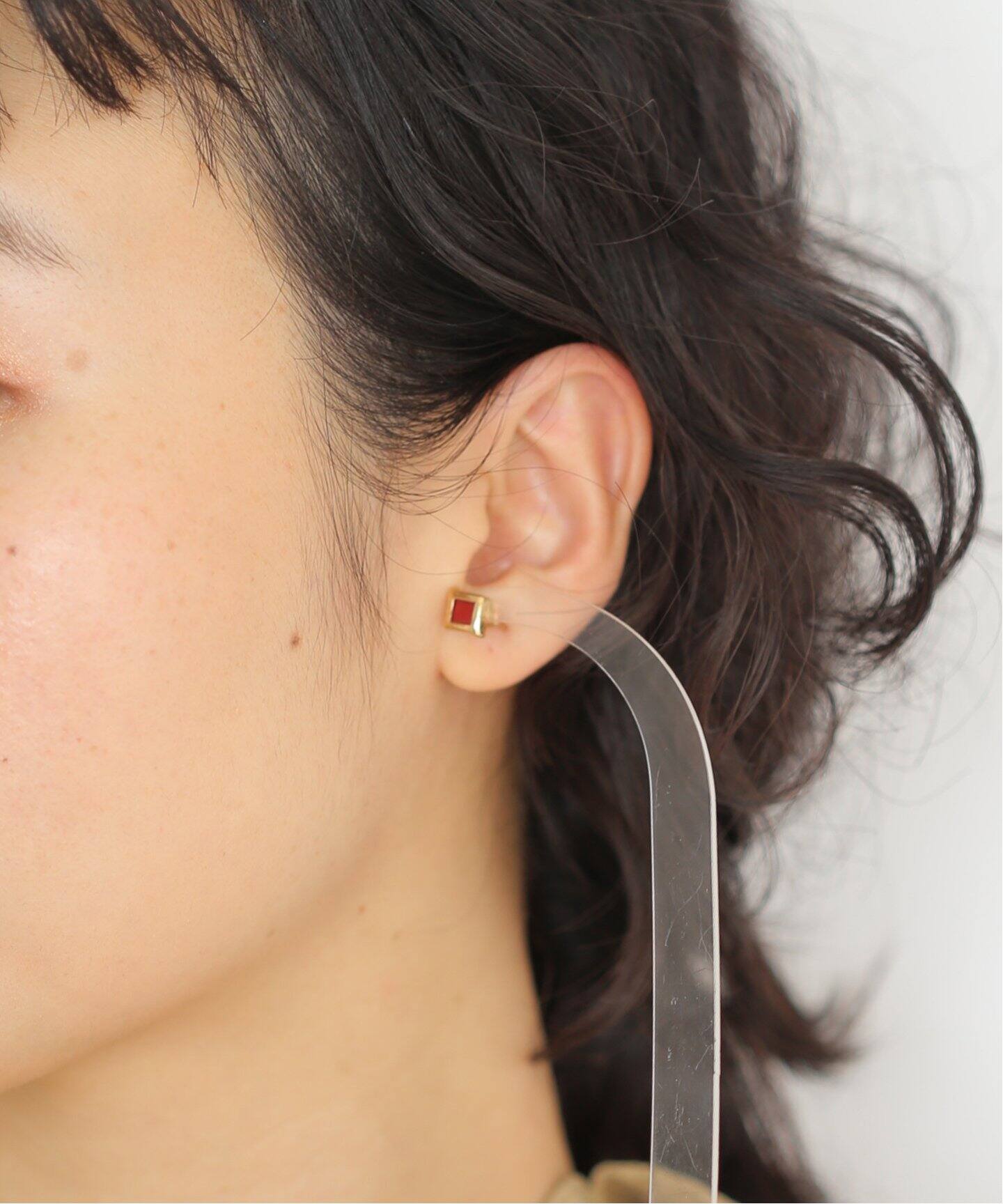 R.ALAGAN/ララガン】TINY STONE STUDS：ピアス（ピアス（両耳用 