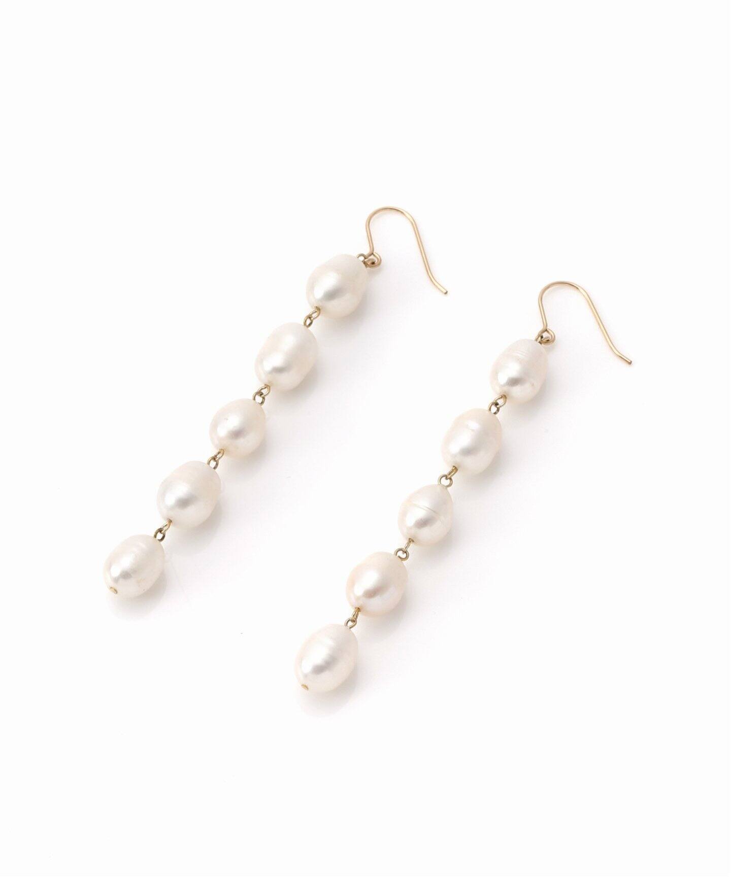 追加》【MIHOKOSAKAI】5パールピアス（ピアス（両耳用））｜NOBLE 