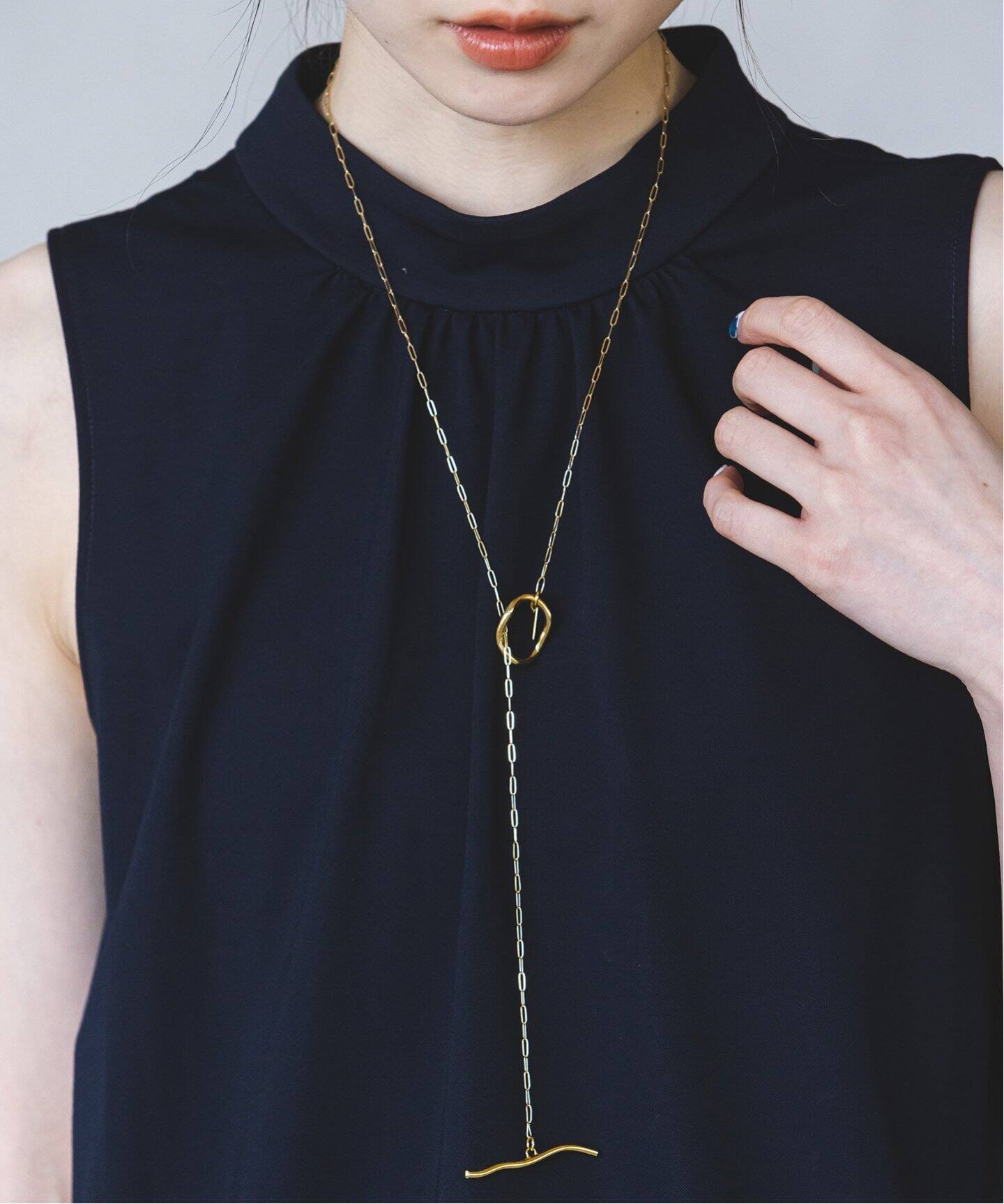 追加6》【UCALYPT】ステムラインネックレス（ネックレス）｜NOBLE  