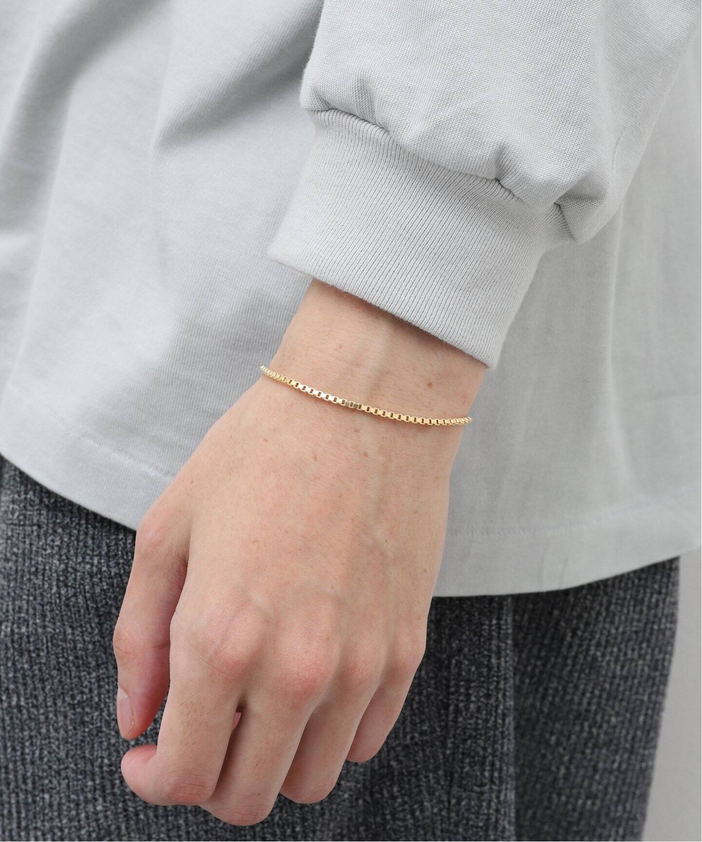 TOMWOOD / トムウッド】SQUARE BRACELET GOLD 7.0INCH（ブレスレット 