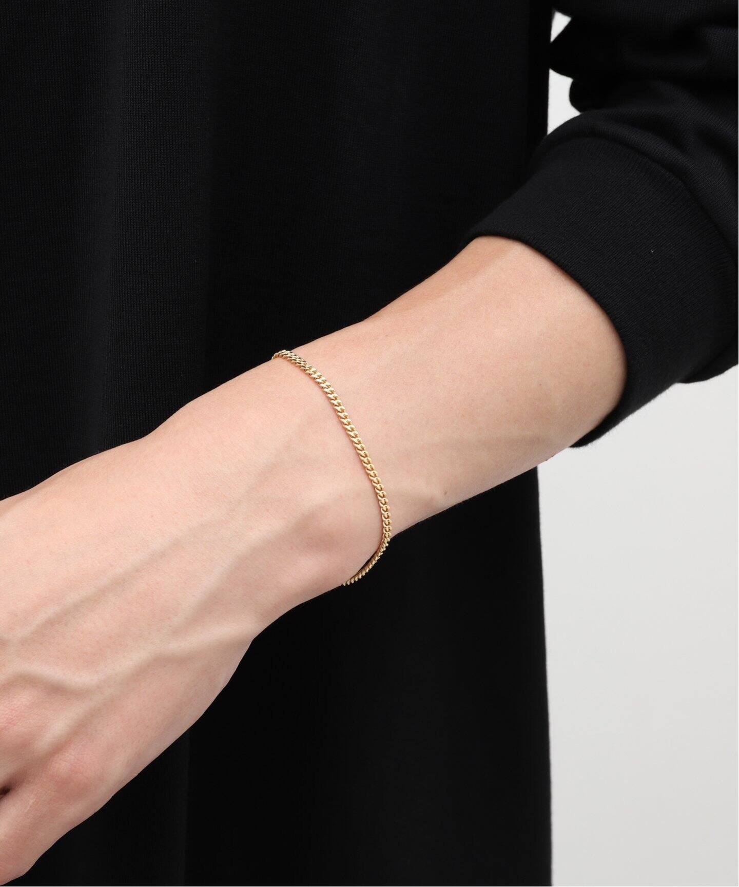 TOMWOOD / トムウッド】CURB BRACELET M GOLD 7.0INCH（ネックレス  
