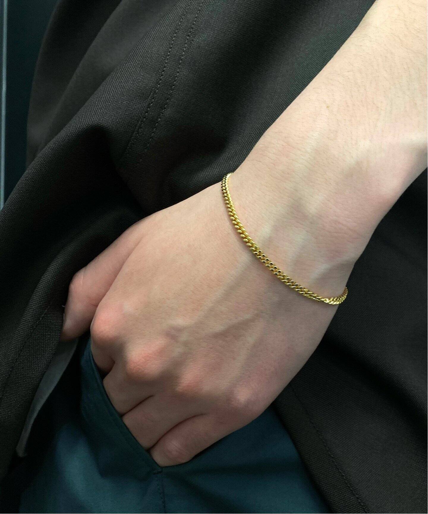 TOMWOOD / トムウッド】CURB BRACELET M GOLD（ブレスレット・バングル 