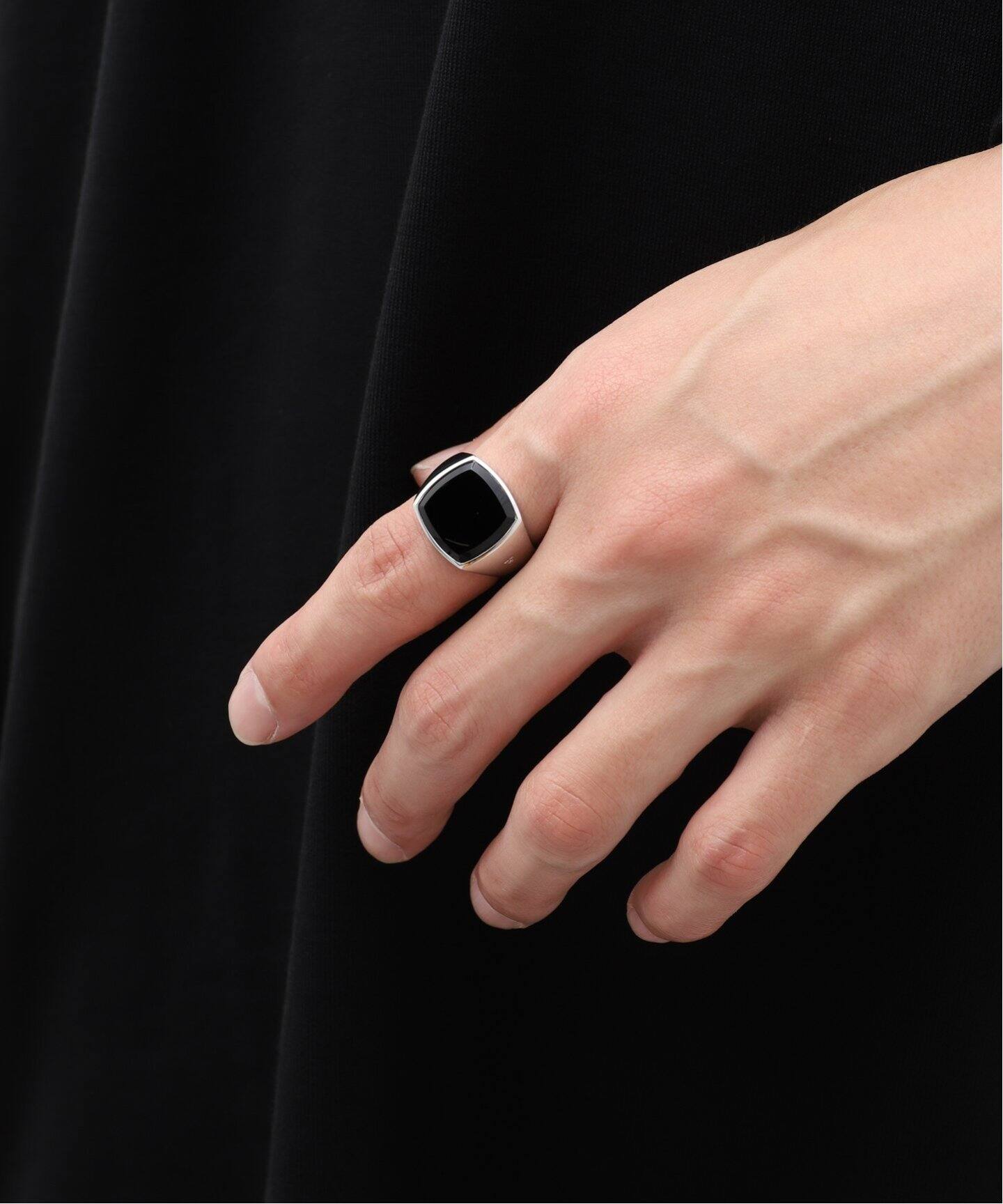 TOMWOOD / トムウッド】CUSHION POLISHED BLACK ONYX M（リング 