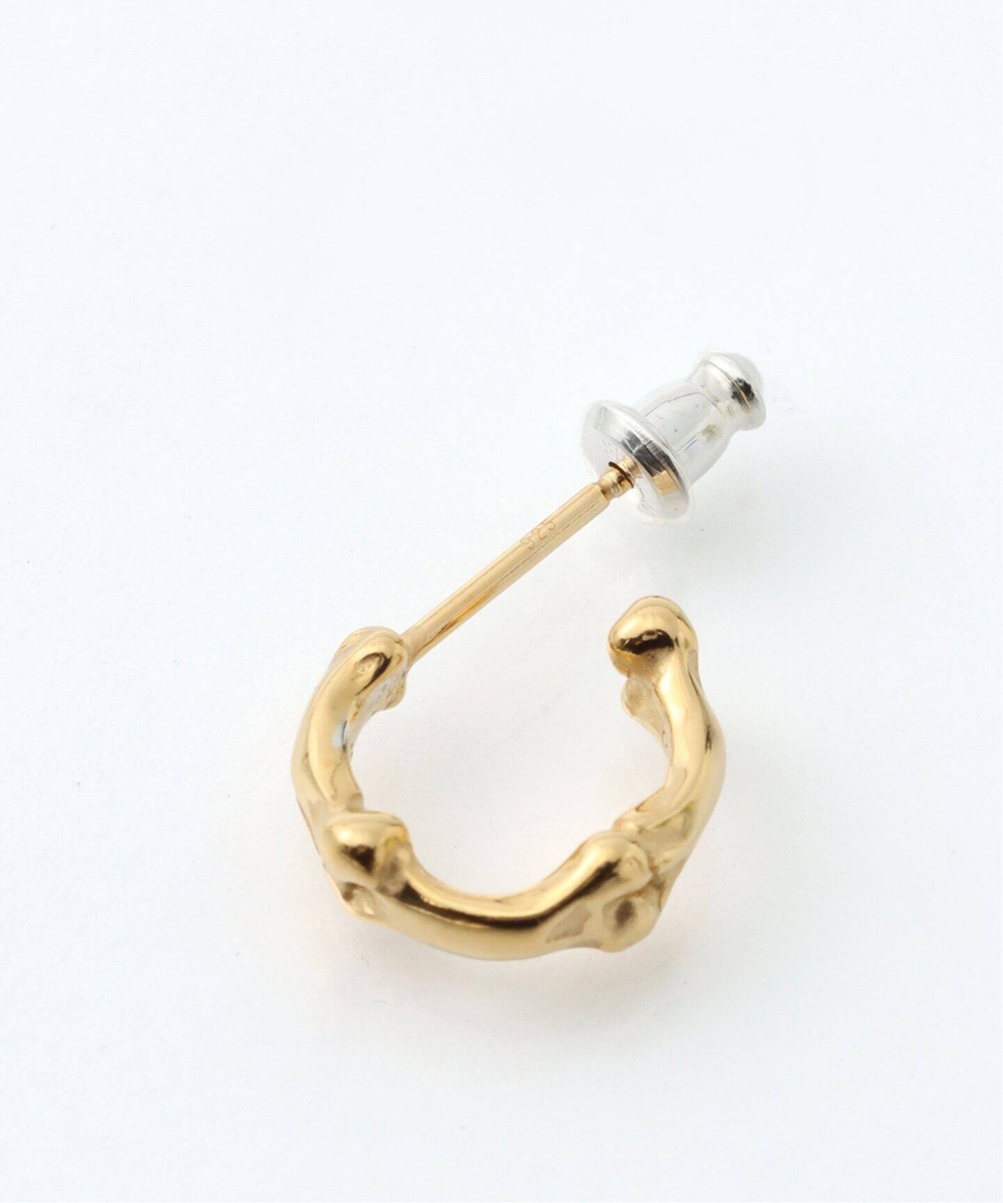 TAKAHIROMIYASHITATheSoloist】 BONE SHAPED EARRINGS S 9mm（片耳用  