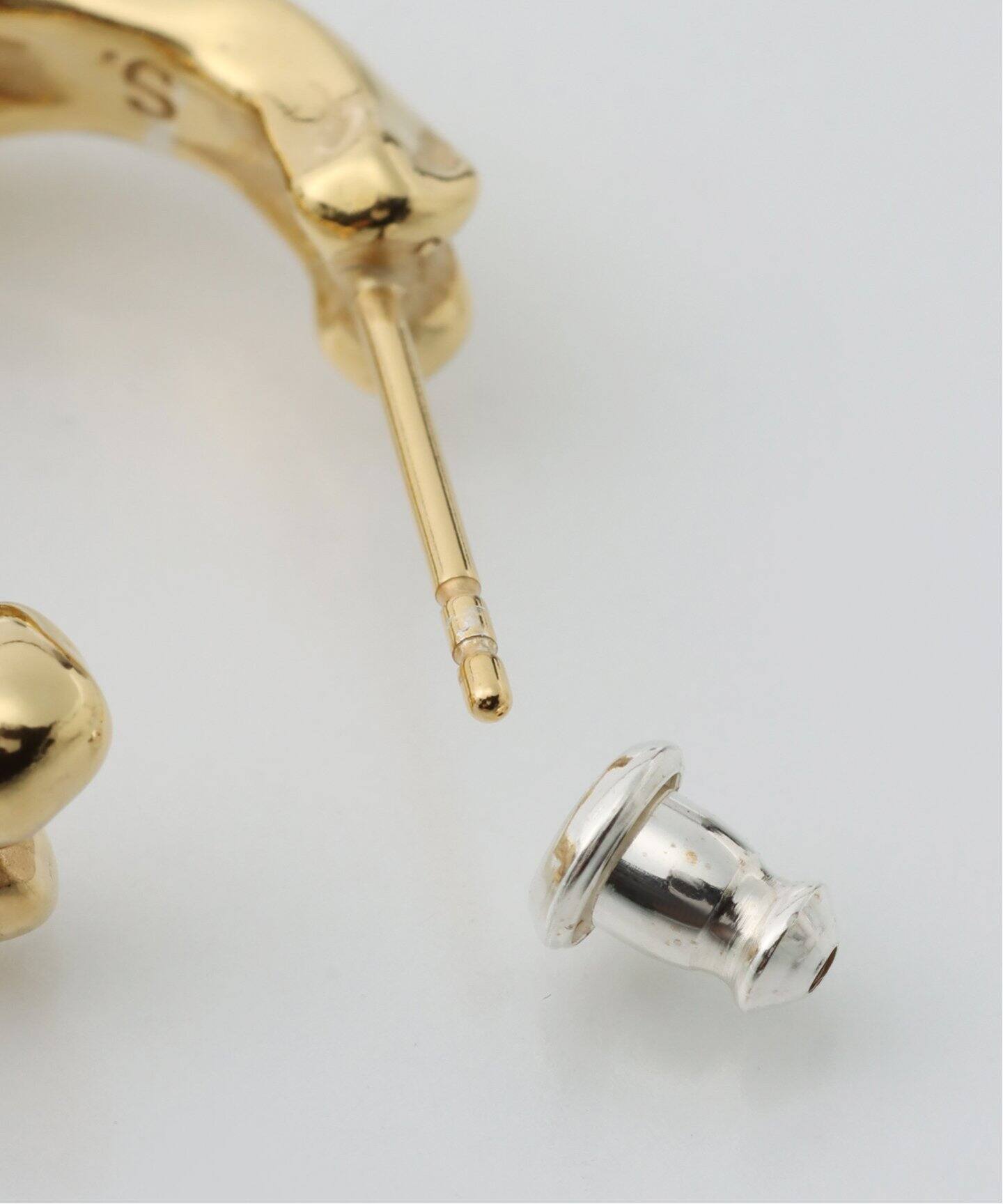 TAKAHIROMIYASHITATheSoloist】BONE SHAPED EARRINGS L 20mm（片耳用 