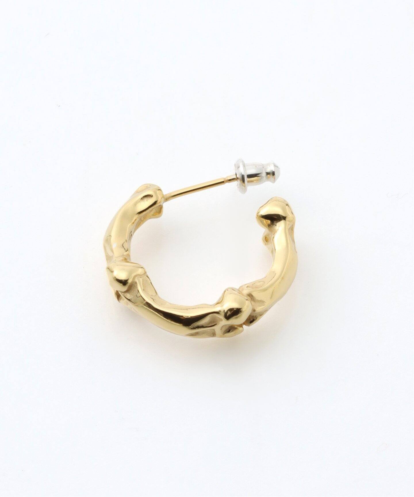 TAKAHIROMIYASHITATheSoloist】BONE SHAPED EARRINGS L 20mm（片耳用 