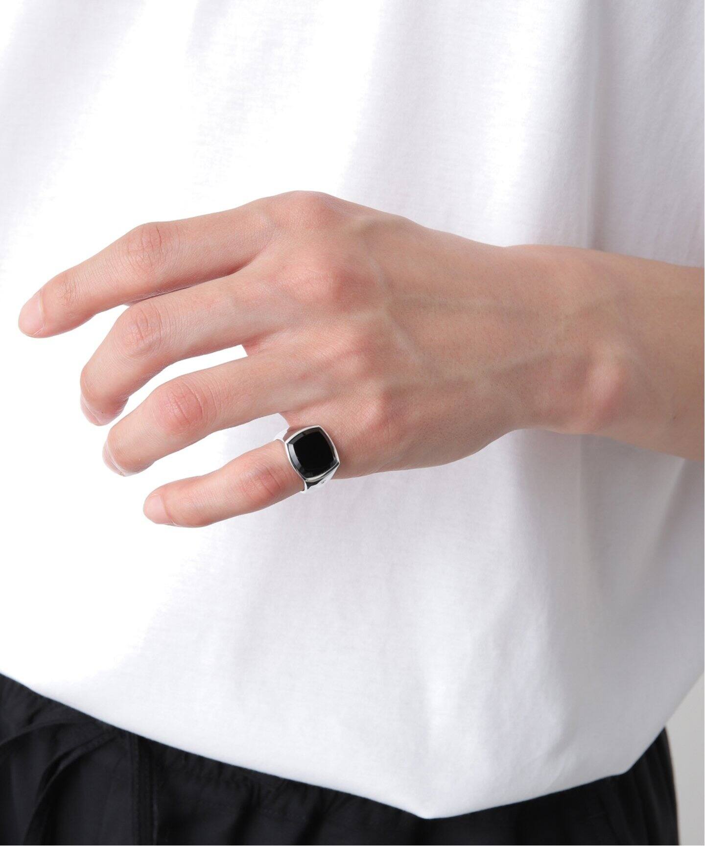 TOMWOOD / トムウッド】CUSHION POLISHED BLACK ONYX（リング）｜PULP  