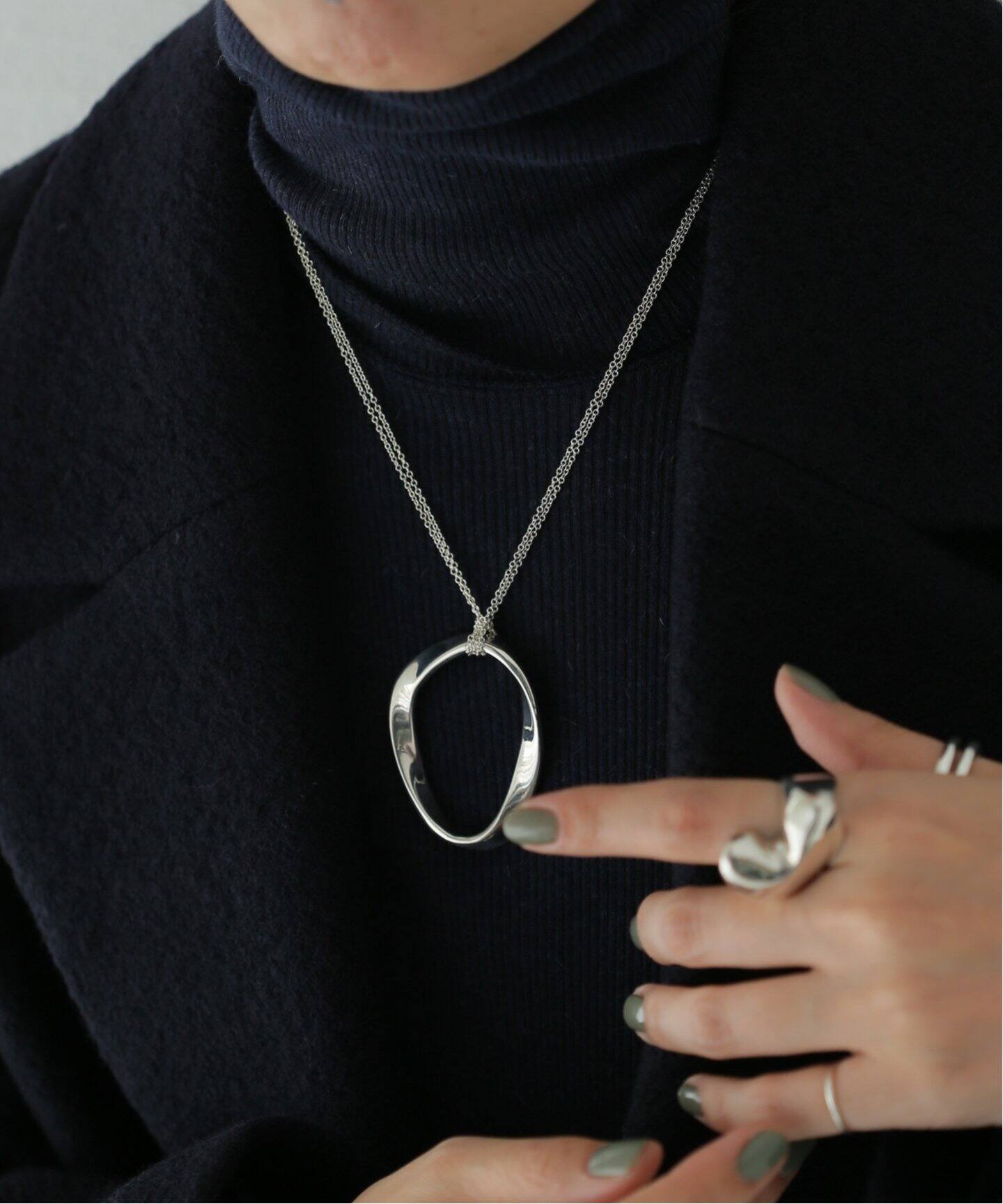 公式通販サイトセール AGMES/アグメス】ISABEL PENDANT STERLING SILVER：ネックレス アクセサリー