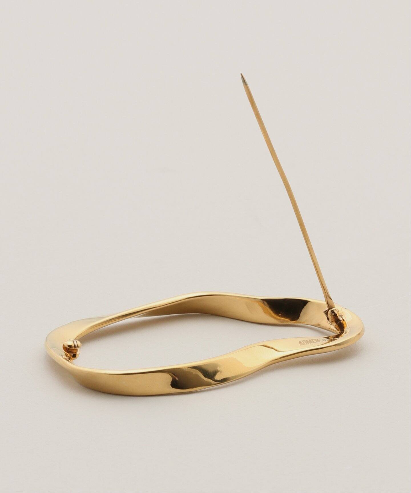 AGMES/アグメス】VERA BROOCH GOLD VERMEIL：ブローチ（その他  