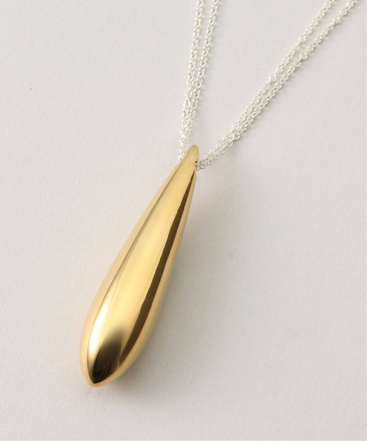AGMES/アグメス】DOUBLE CHAIN AUDREY PENDANT GOLD V：ネックレス 