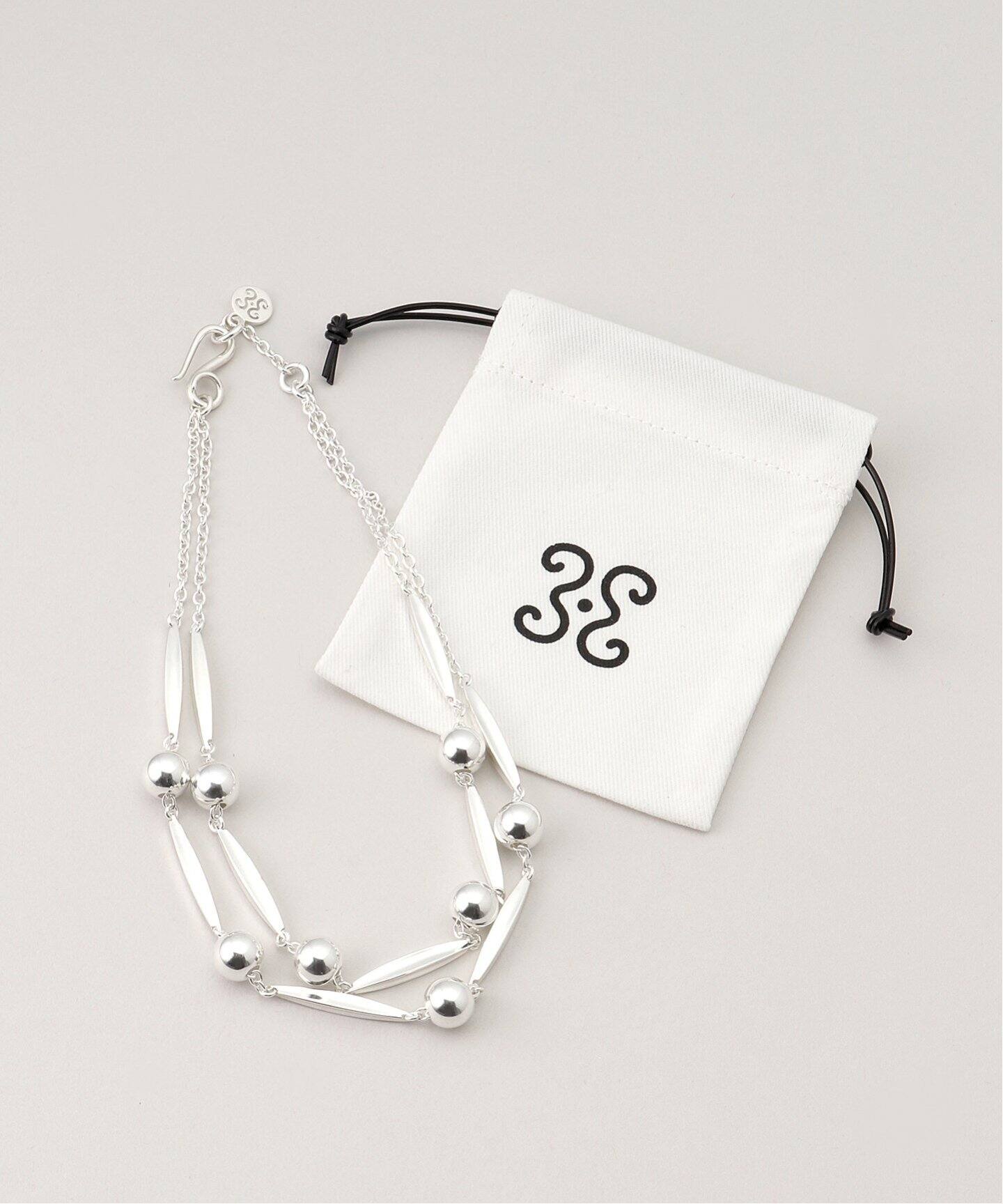 SAPIR BACHAR/サピア バシャール】SPIKE DOUBLE NECKLACE：ネックレス 