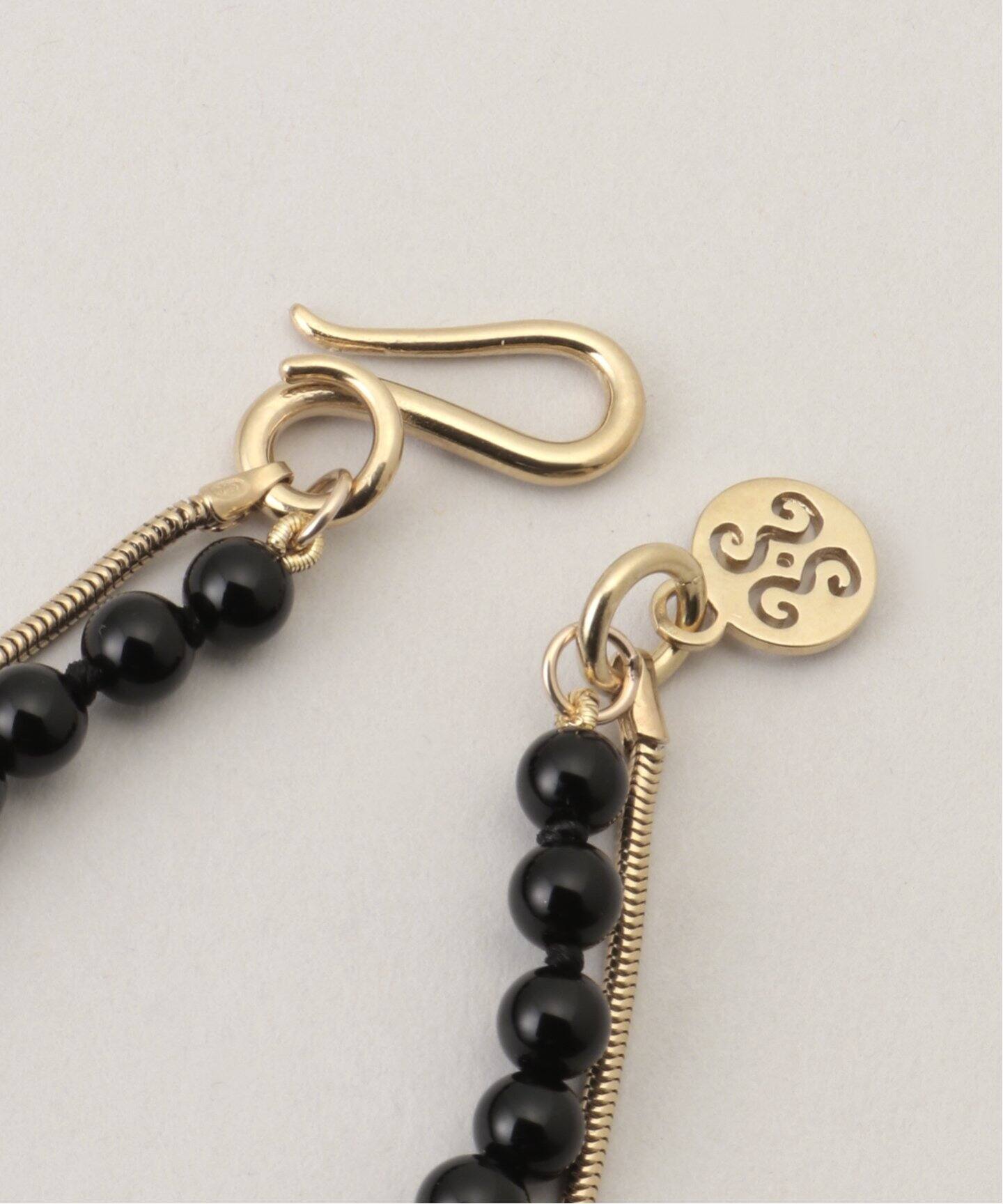 SAPIR BACHAR/サピア バシャール】GOLD ONYX TWIST NECKLACE 