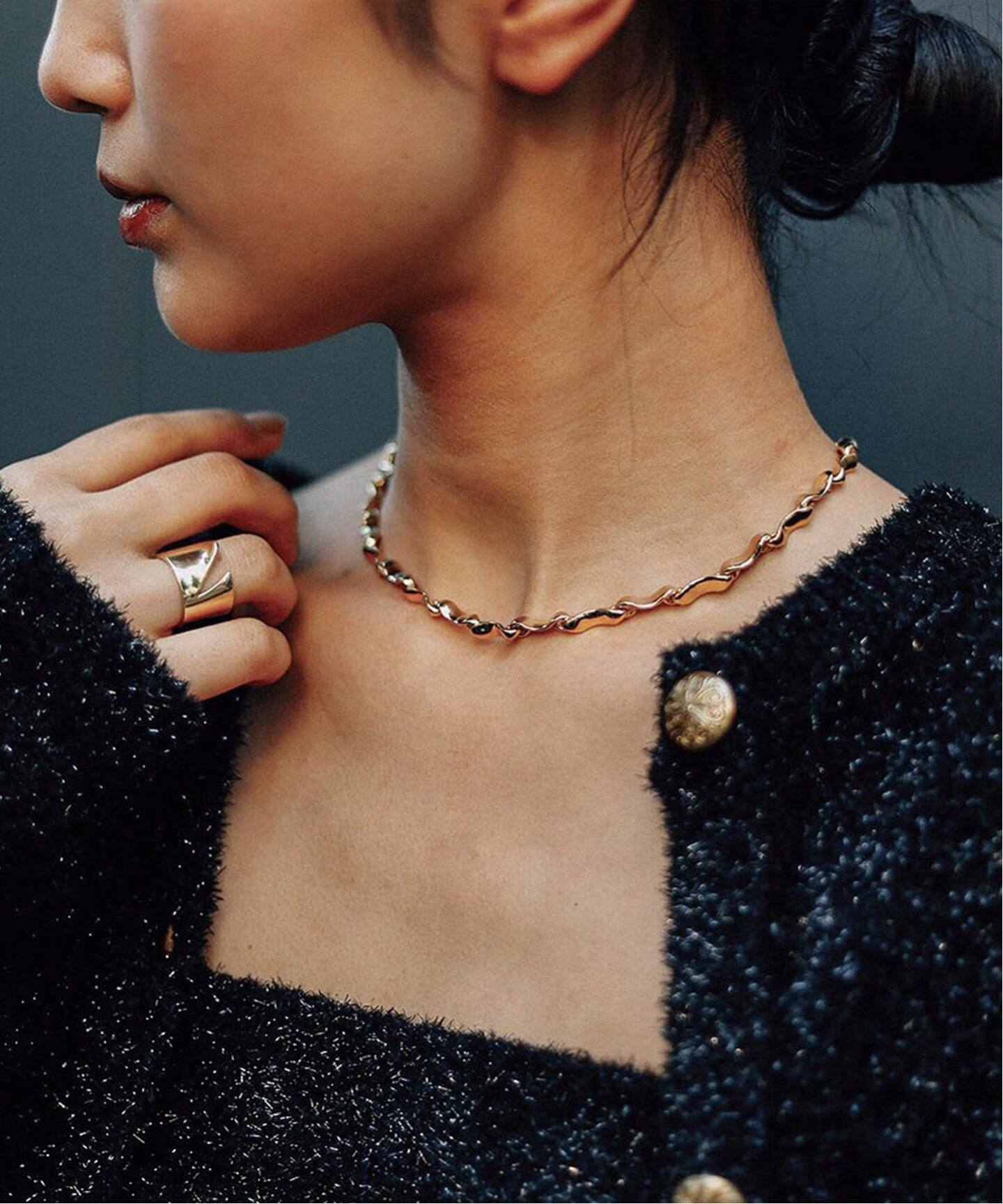 SAPIR BACHAR/サピア バシャール】GOLD SYNTHESIS NECKLACE  