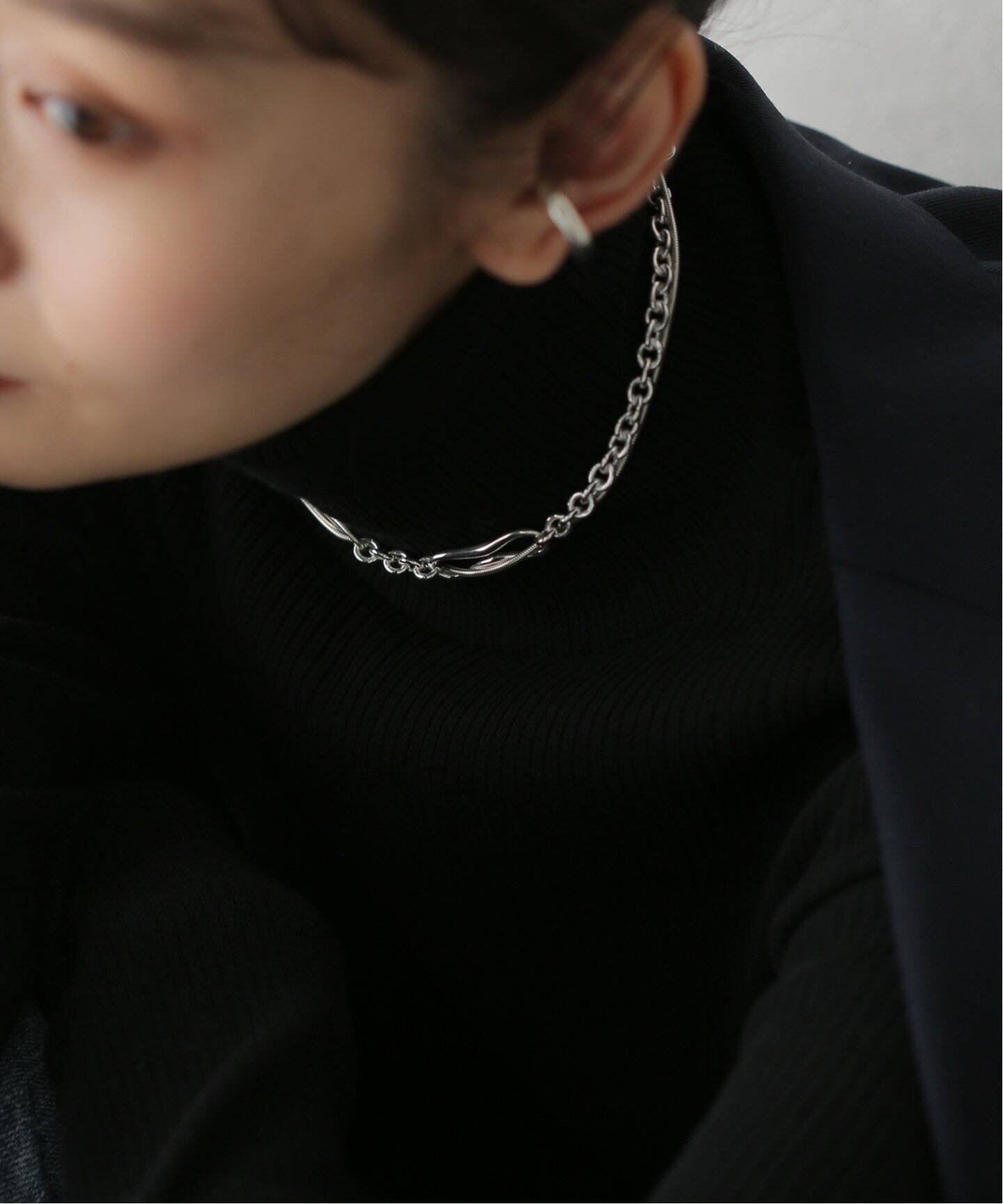 SAPIR BACHAR/サピア バシャール】ECHO SNAKE CHOKER：ネックレス 