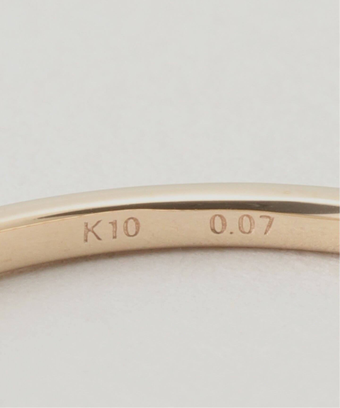 HIROTAKA/ヒロタカ】Diamond Bar U Shape Ring Short：リング（リング 