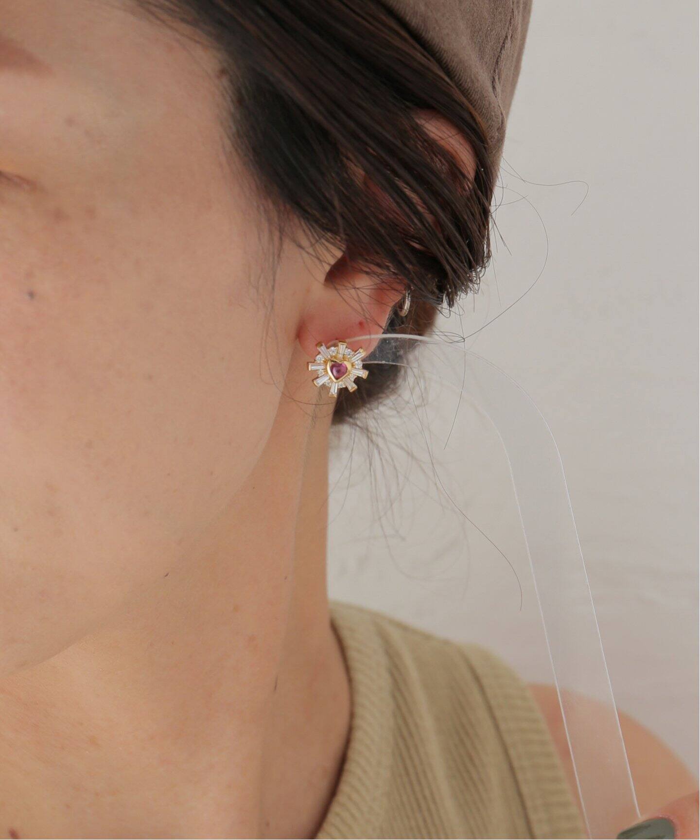 enasoluna/エナソルーナ】Crash earrings：ピアス（ピアス（両耳用 