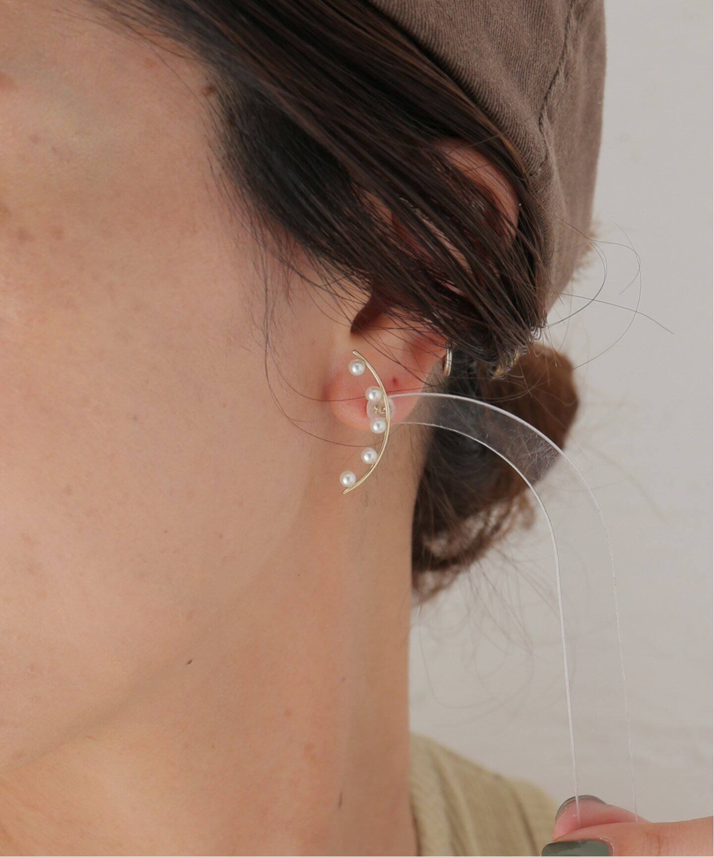 enasoluna/エナソルーナ】Morning dew earrings：ピアス(両耳)（ピアス 