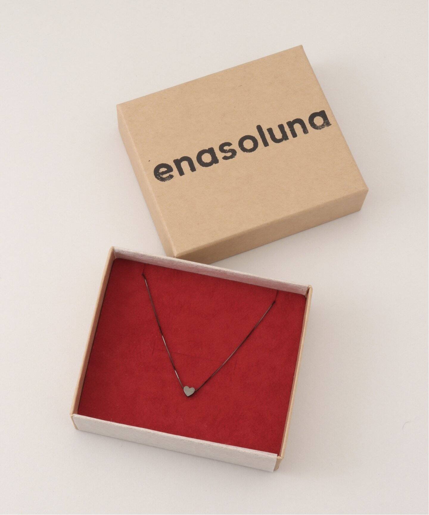 enasoluna/エナソルーナ】Chic love necklace (Black)：ネックレス 